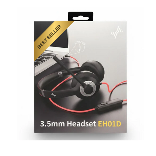 Eaglend EH01 USB Headset - Dual 3.5mm & USB Computer Headset for Calls & Gaming ap