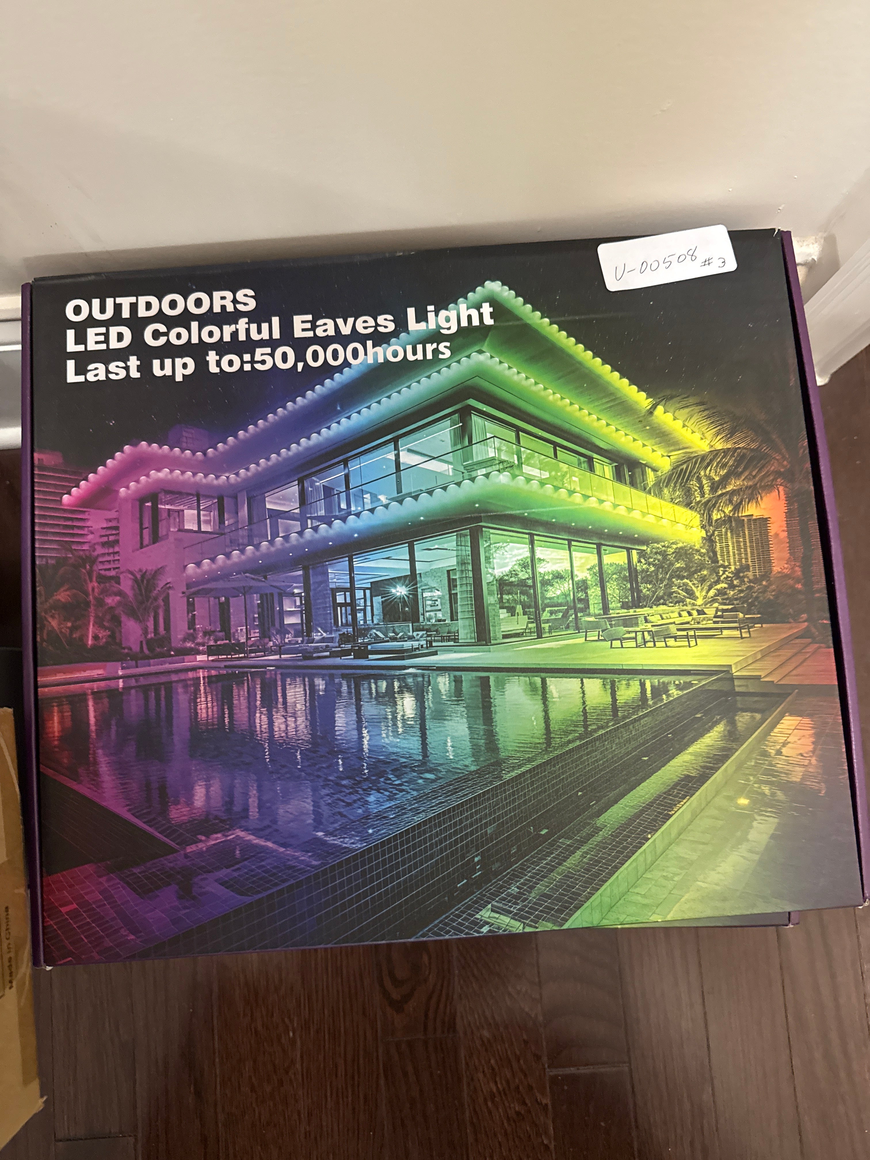 150FT Permanent Outdoor RGB Lights - Waterproof Smart LED Eaves Lights with App/Remote