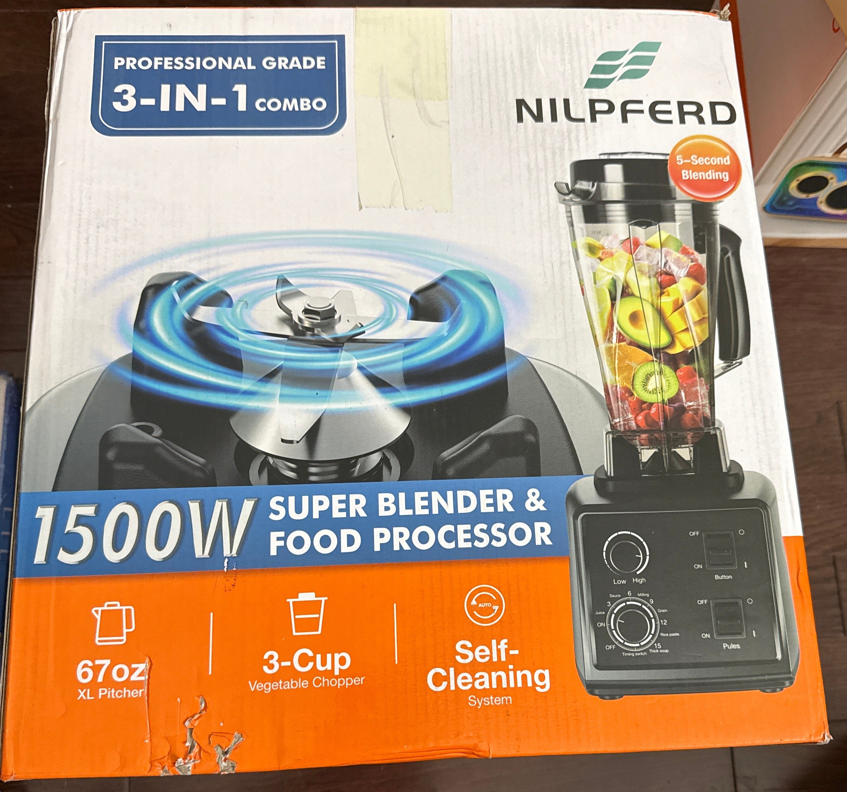NILPFERD an "All in One System" Blender and Food Processor (Intl)