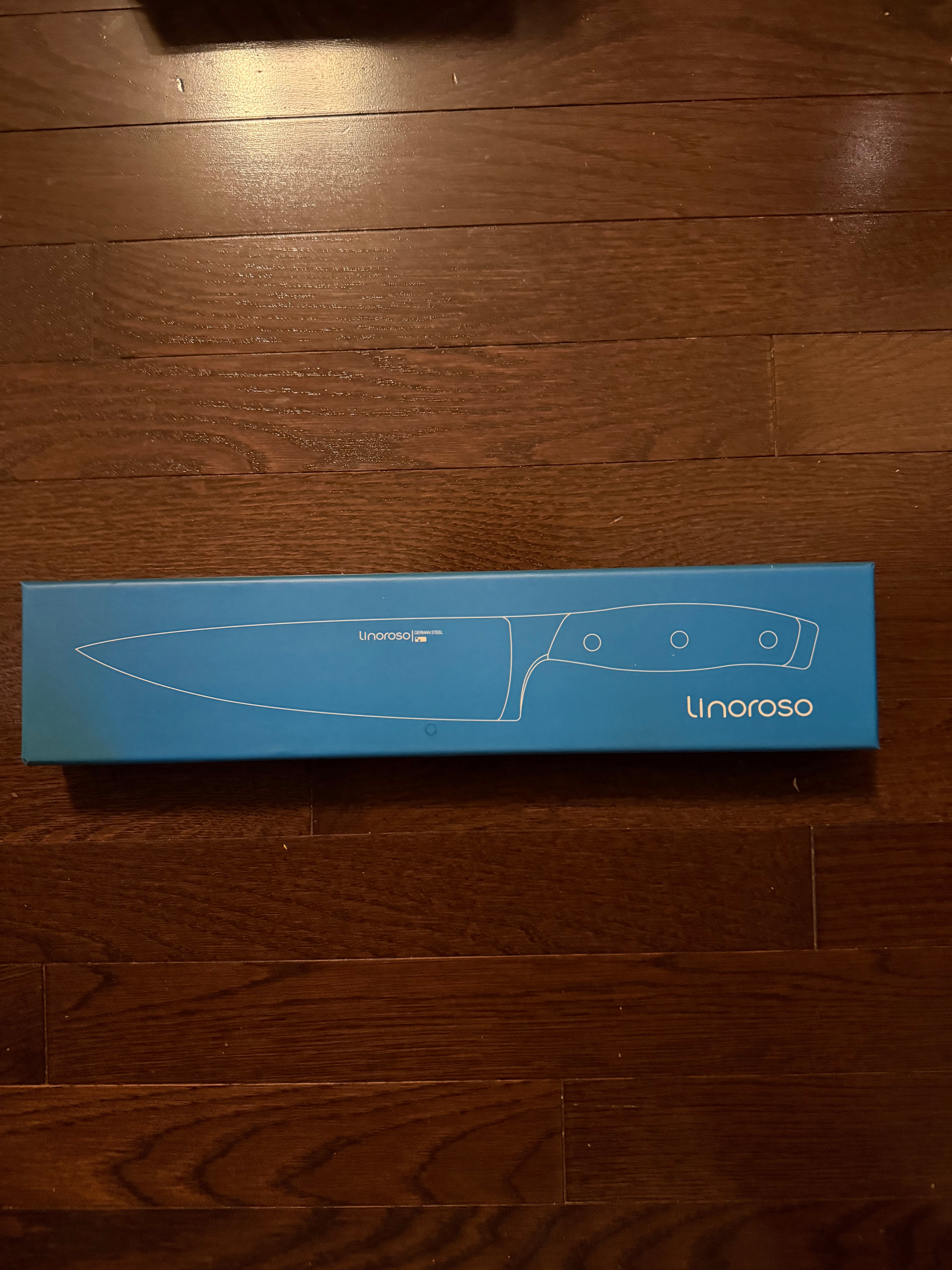 Linoroso 8 inch Chef Knife Sharp Forged German Carbon Stainless Steel