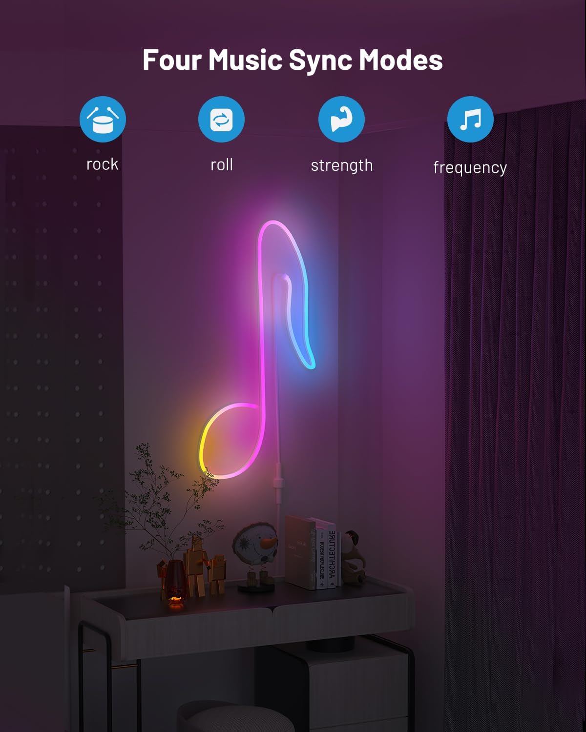 Wohome 16.4ft RGB-IC Neon Rope Light delivers vibrant, customizable lighting