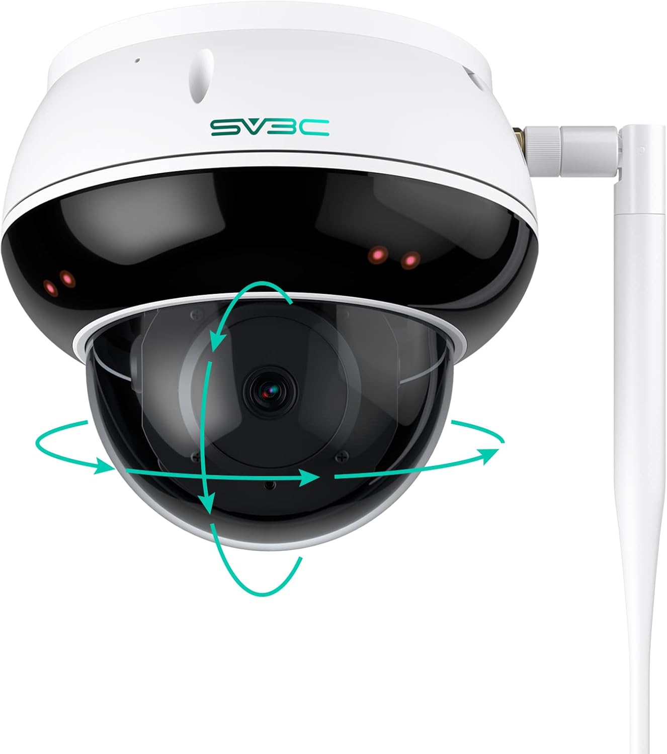 Beenocam 4k Outdoor Solar Security Camera, Wireless 8MP PTZ, Night Vision