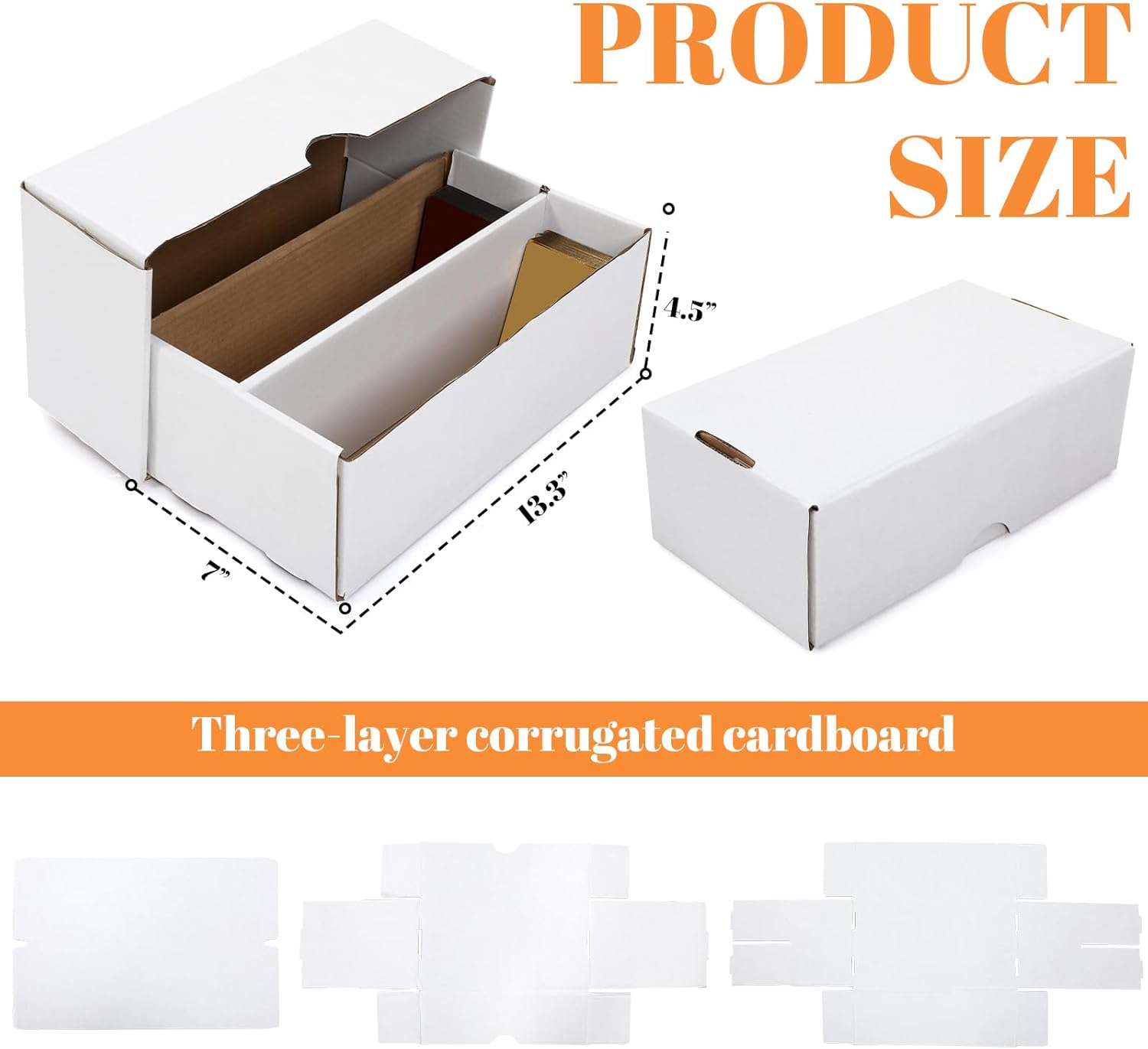 Yexiya 2 Pack 1600 Count Trading/Gaming Card Storage Box 2 Row