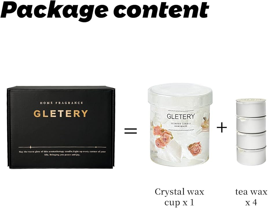 Gletery Home Fragrance Aromatherapy Snow Kissed Rose scent