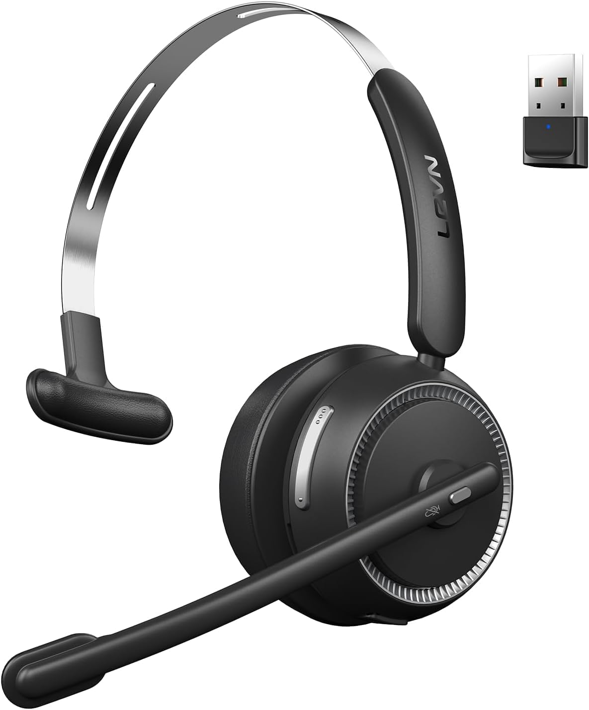 LEVN Wireless Headset with Microphone & Mute Button CT002