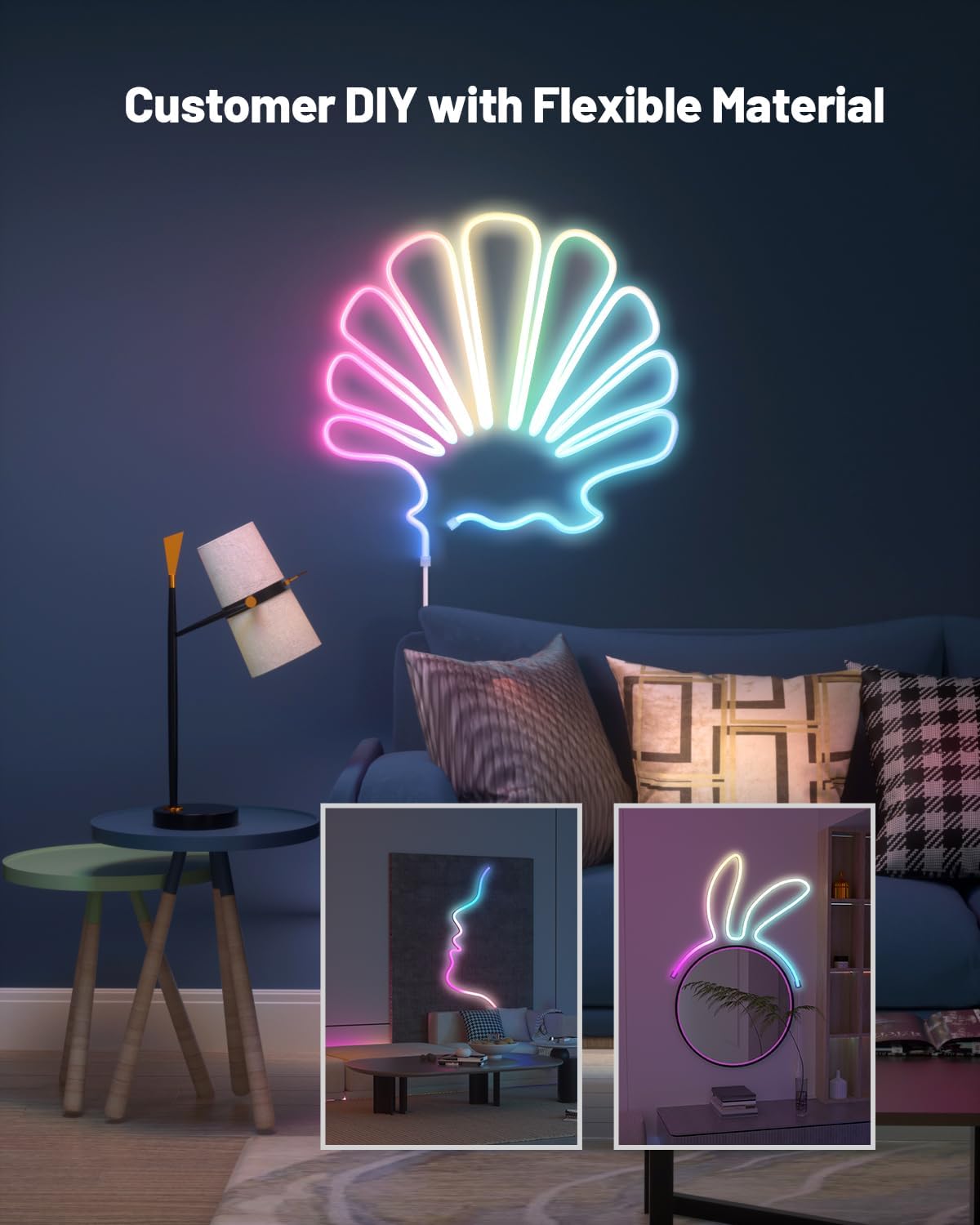 Wohome 16.4ft RGB-IC Neon Rope Light delivers vibrant, customizable lighting