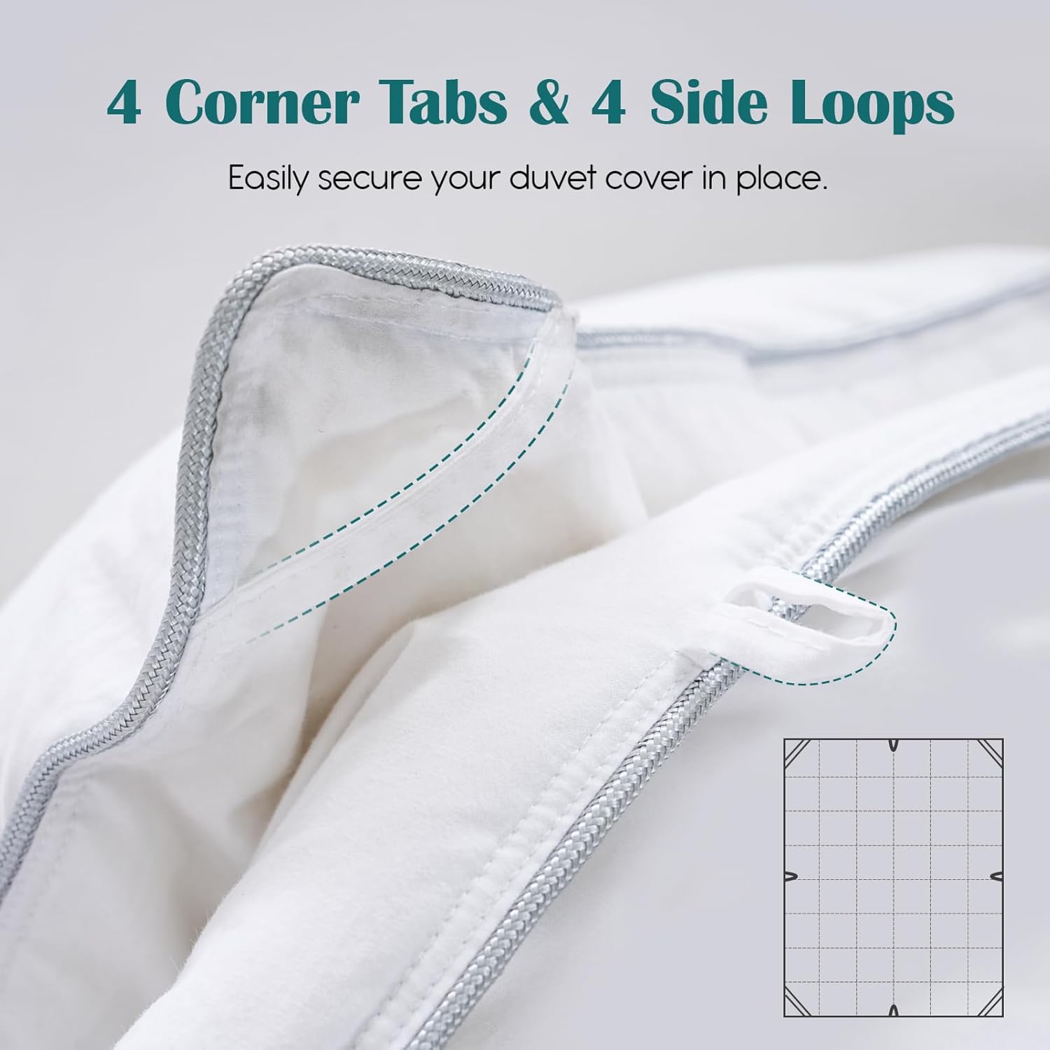 Yalamila California King Comforter 104" x 96" | Feather Down Fiber Fill | OEKO-TEX® Certified | All-Season Use