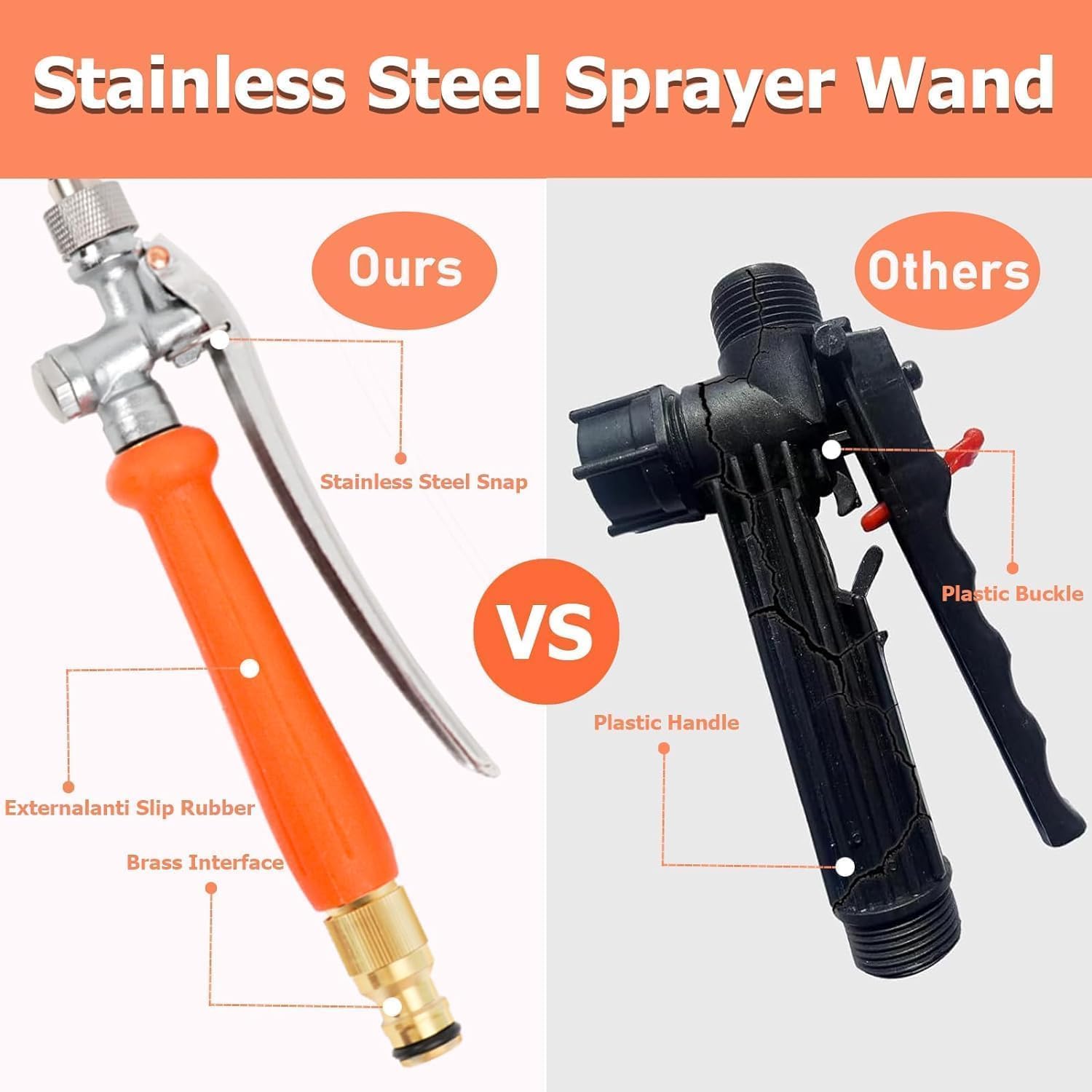 Rsycam 44 inch Sprayer Wand Replacements, Sprayer Wand