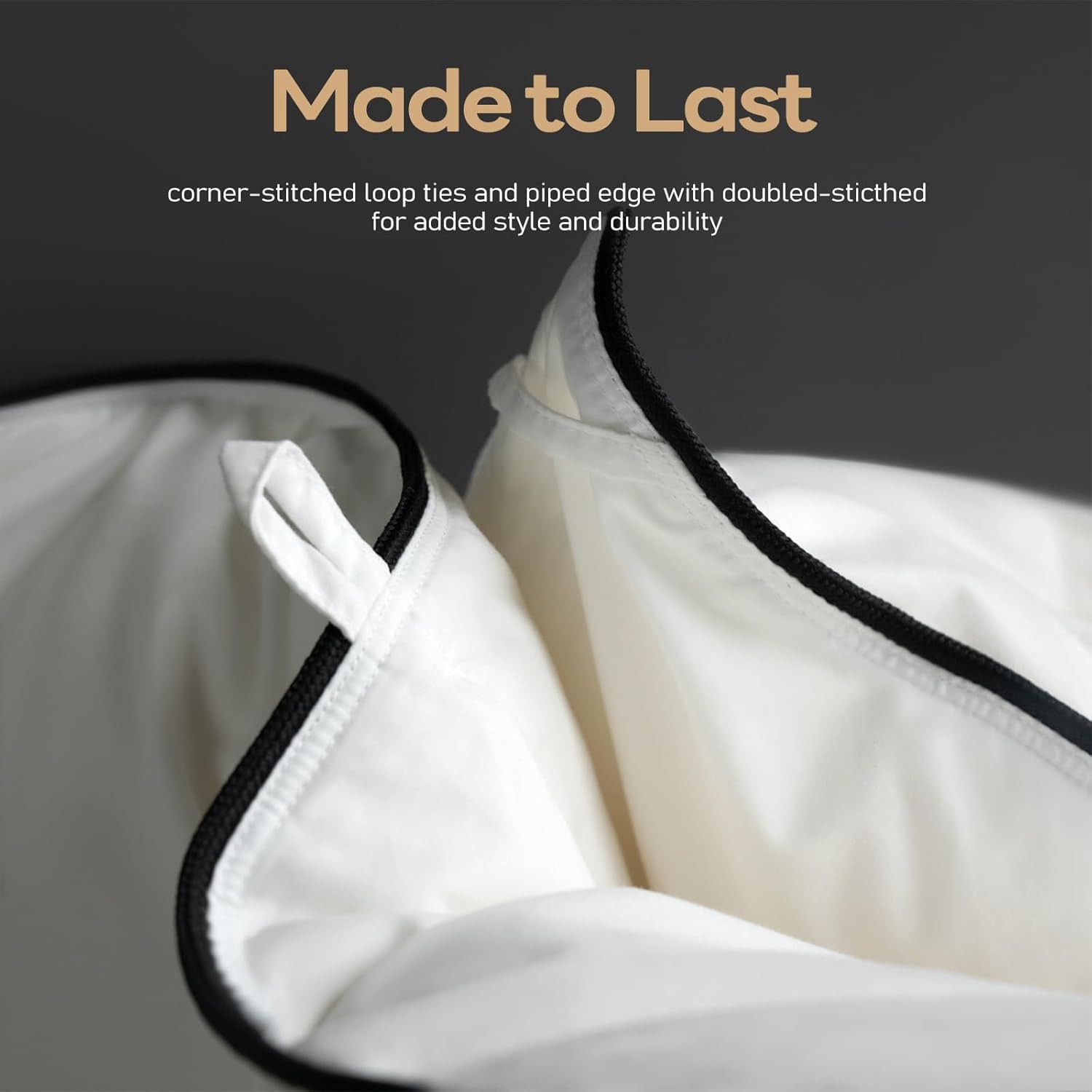 DownFort Twin Size Feather Down Fiber Comforter – OEKO-TEX® Certified, All Season, Gift-Ready Packaging (68" x 90")