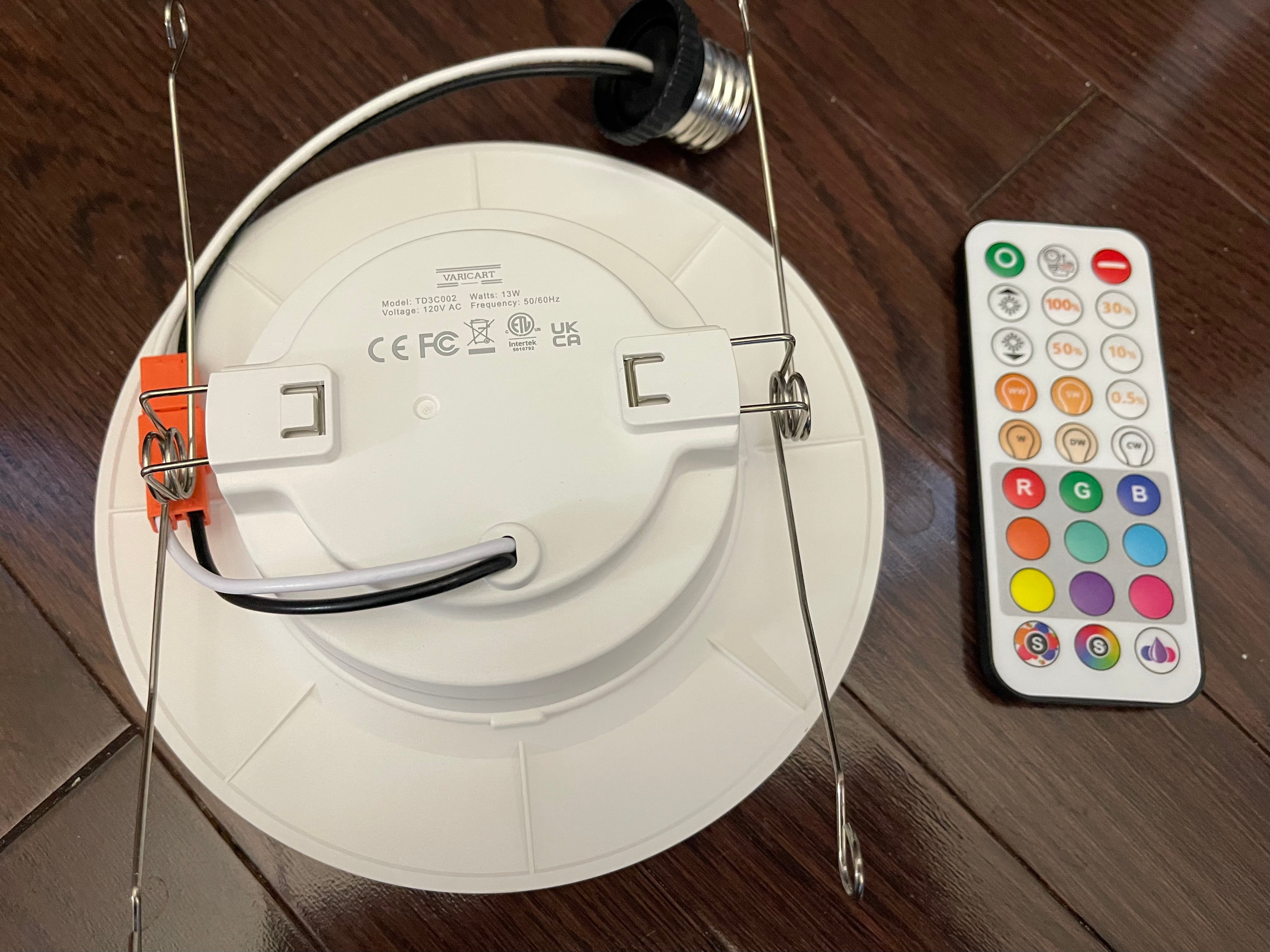 6-pack of 6-inch VARICART recessed LED downlights