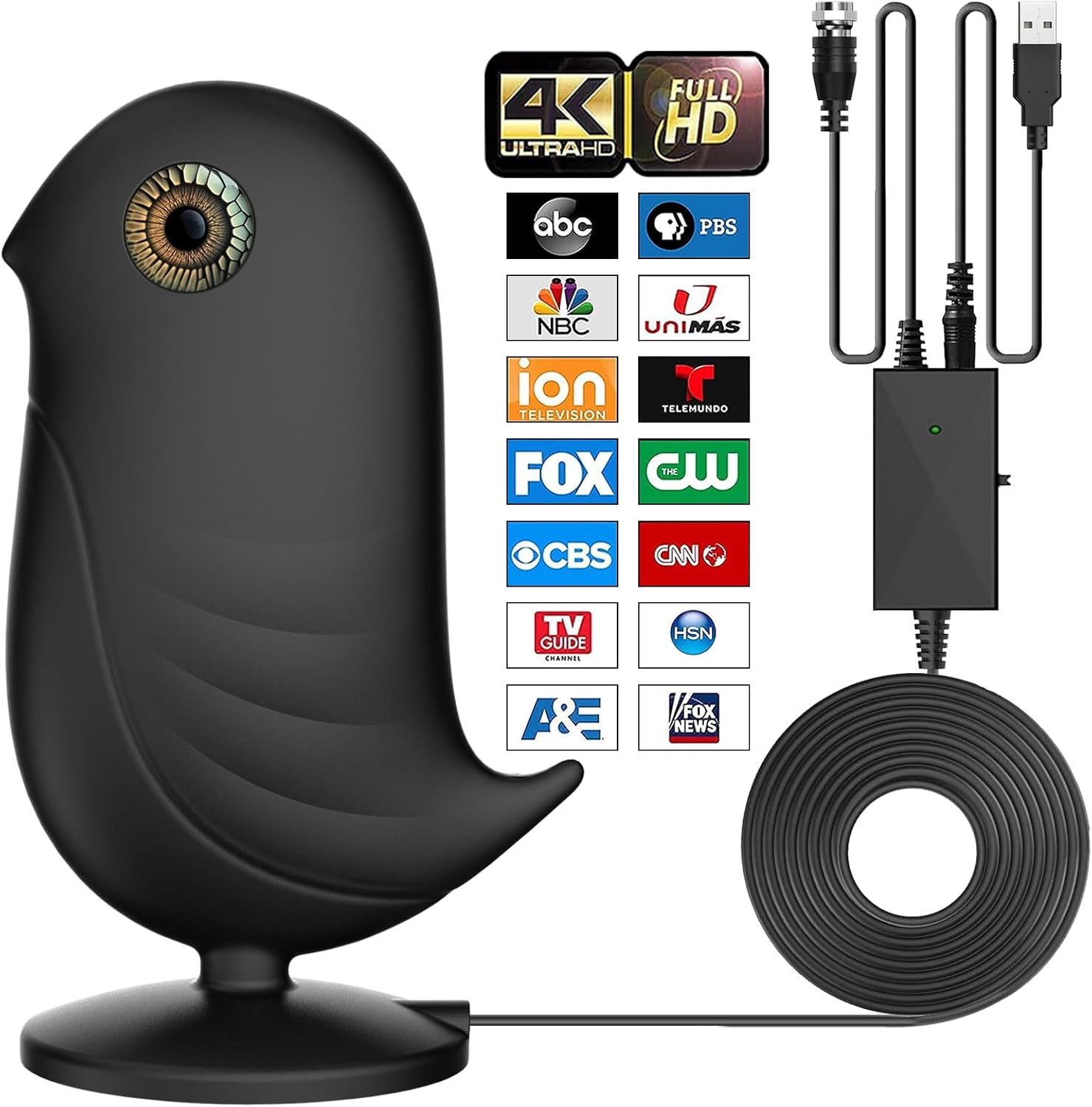 Digital Antenna for Smart tv, 2025 Upgraded Outdoor/Indoor HD Digital