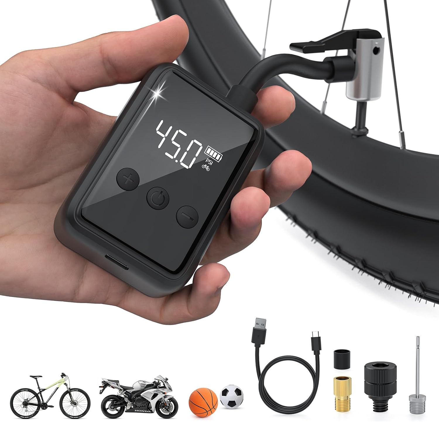 Tiiletzote Portable Air Compressor delivers up to 130 PSI