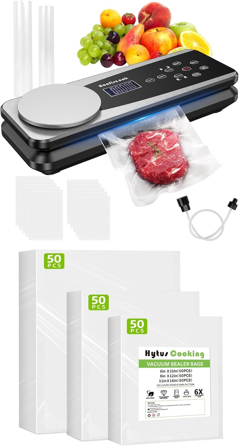 Vacuum Sealer Machine with Food Scale, 10-in-1 Functions