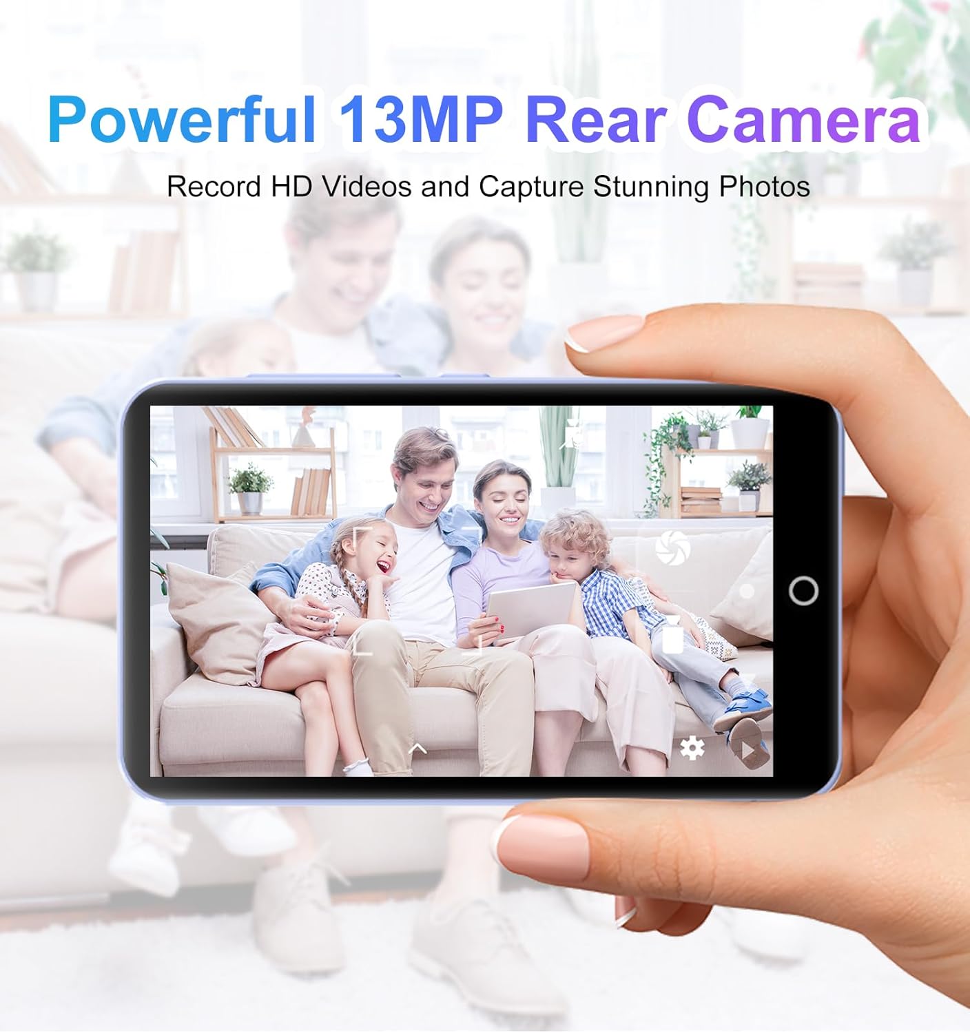 Conrain 0GB MP3 Player, featuring a 4.02" HD touch screen for crisp visuals