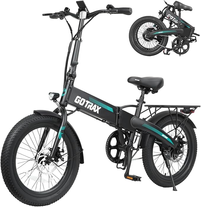 Gotrax 20" Folding Electric Bike. Powered by a robust 48V battery - R1