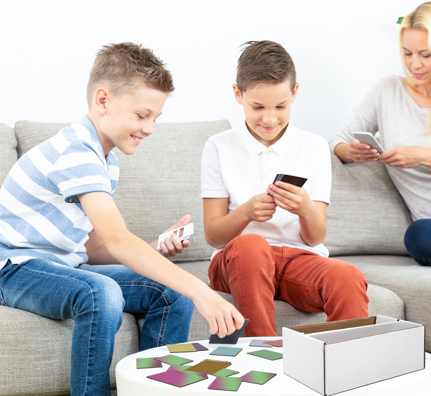 Yexiya 2 Pack 1600 Count Trading/Gaming Card Storage Box 2 Row