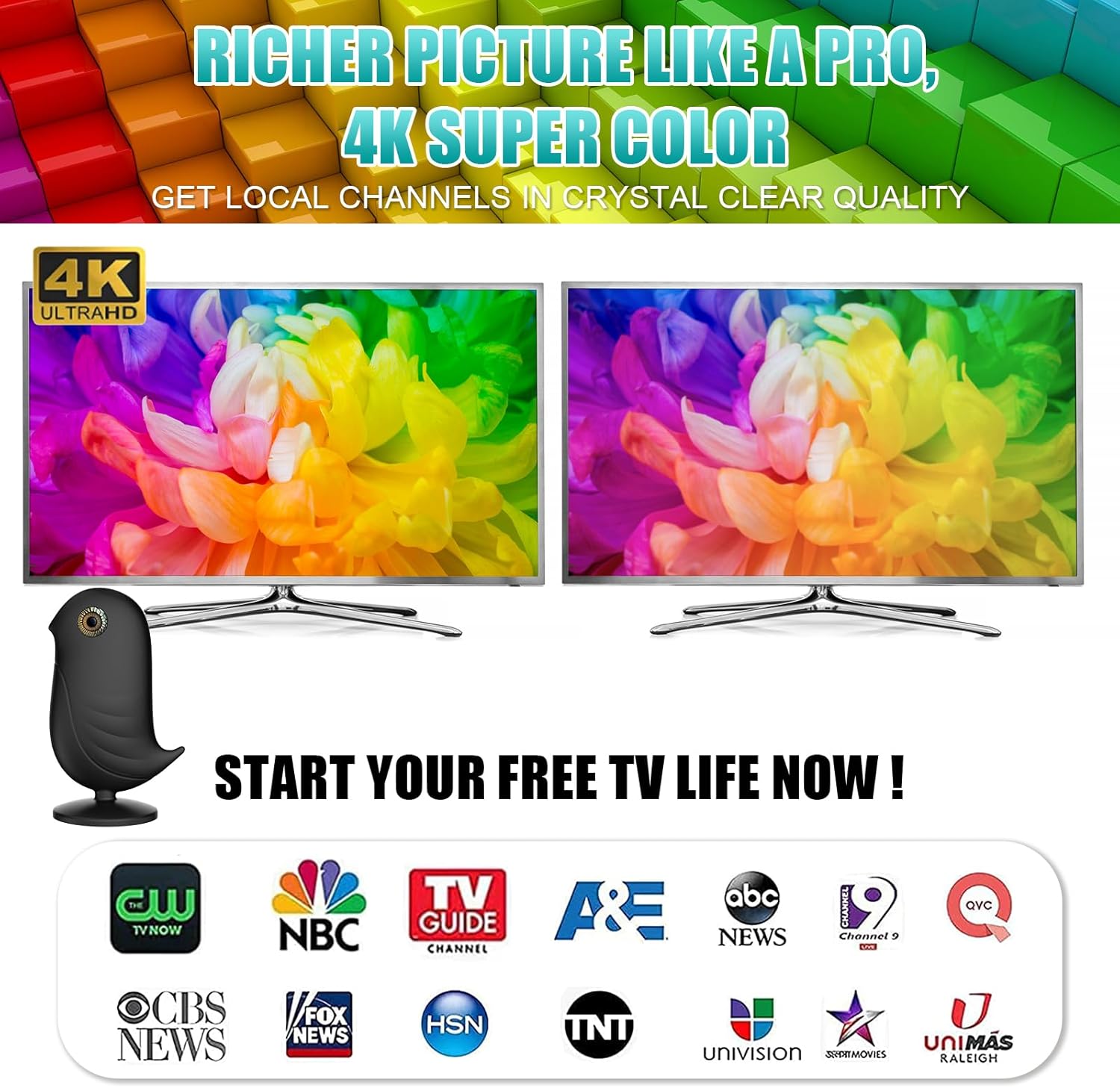 Digital Antenna for Smart tv, 2025 Upgraded Outdoor/Indoor HD Digital