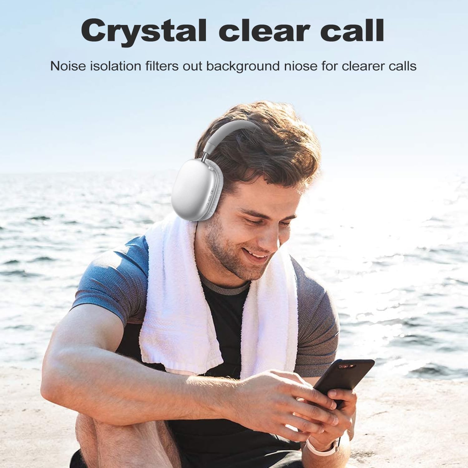 ZTOZ Wireless Over-Ear Bluetooth Headphones.