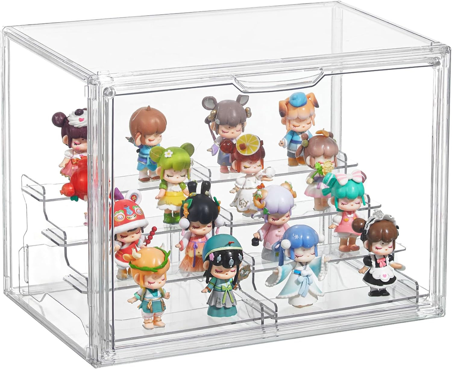 Acrylic Figure Display Case - Dust-Proof Collectible Showcase