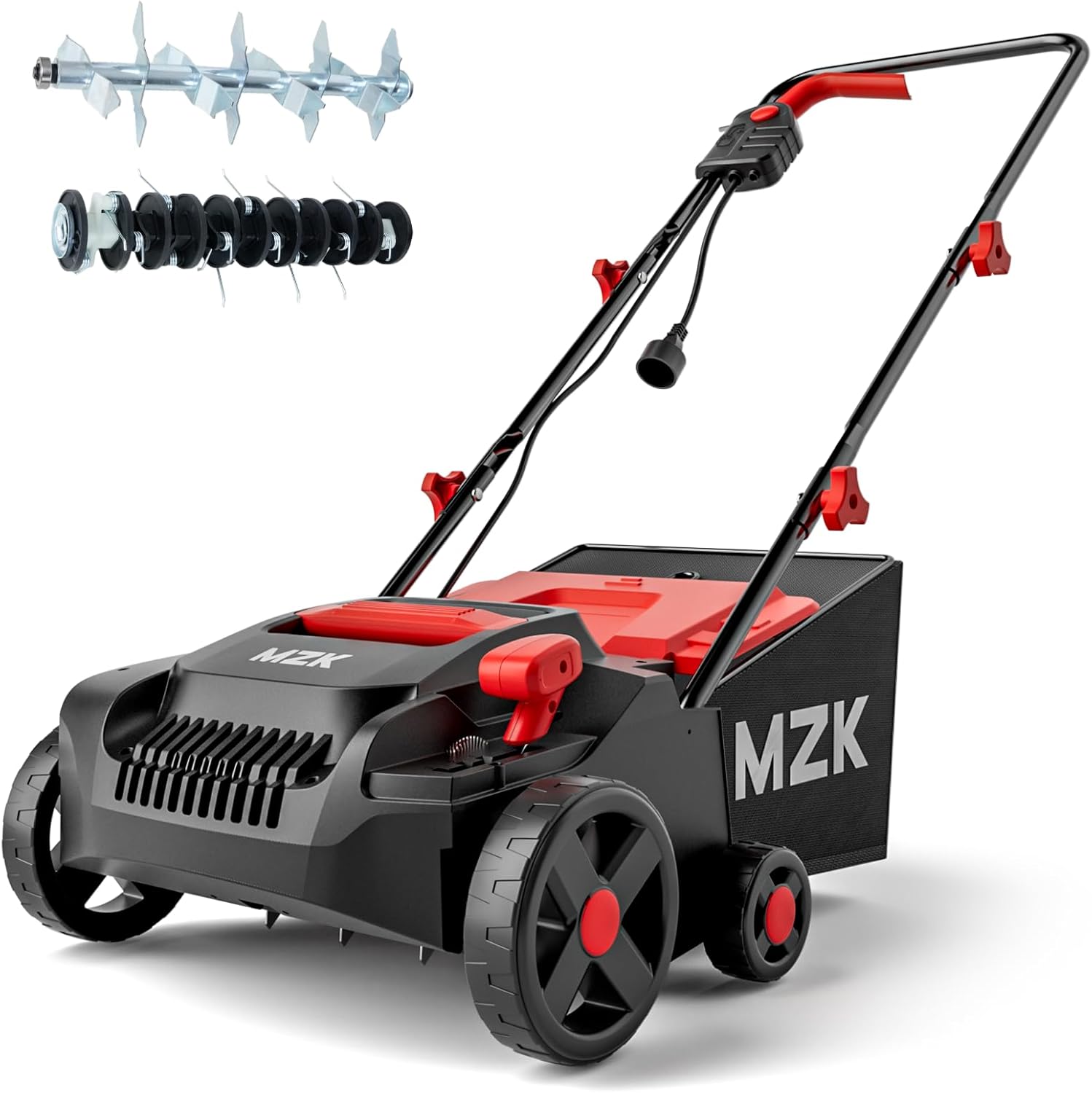 MZK 13-inch electric dethatcher and scarifier combo