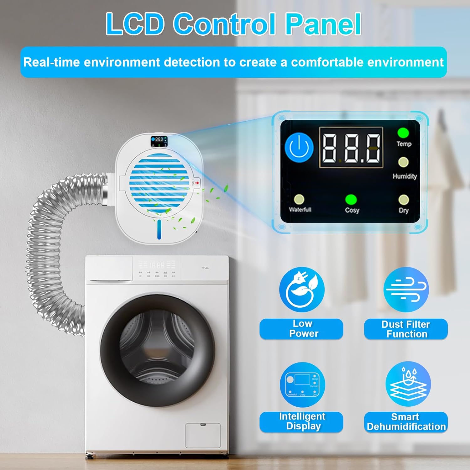 NIUXX Dehumidifier for Dryer, model W-018.