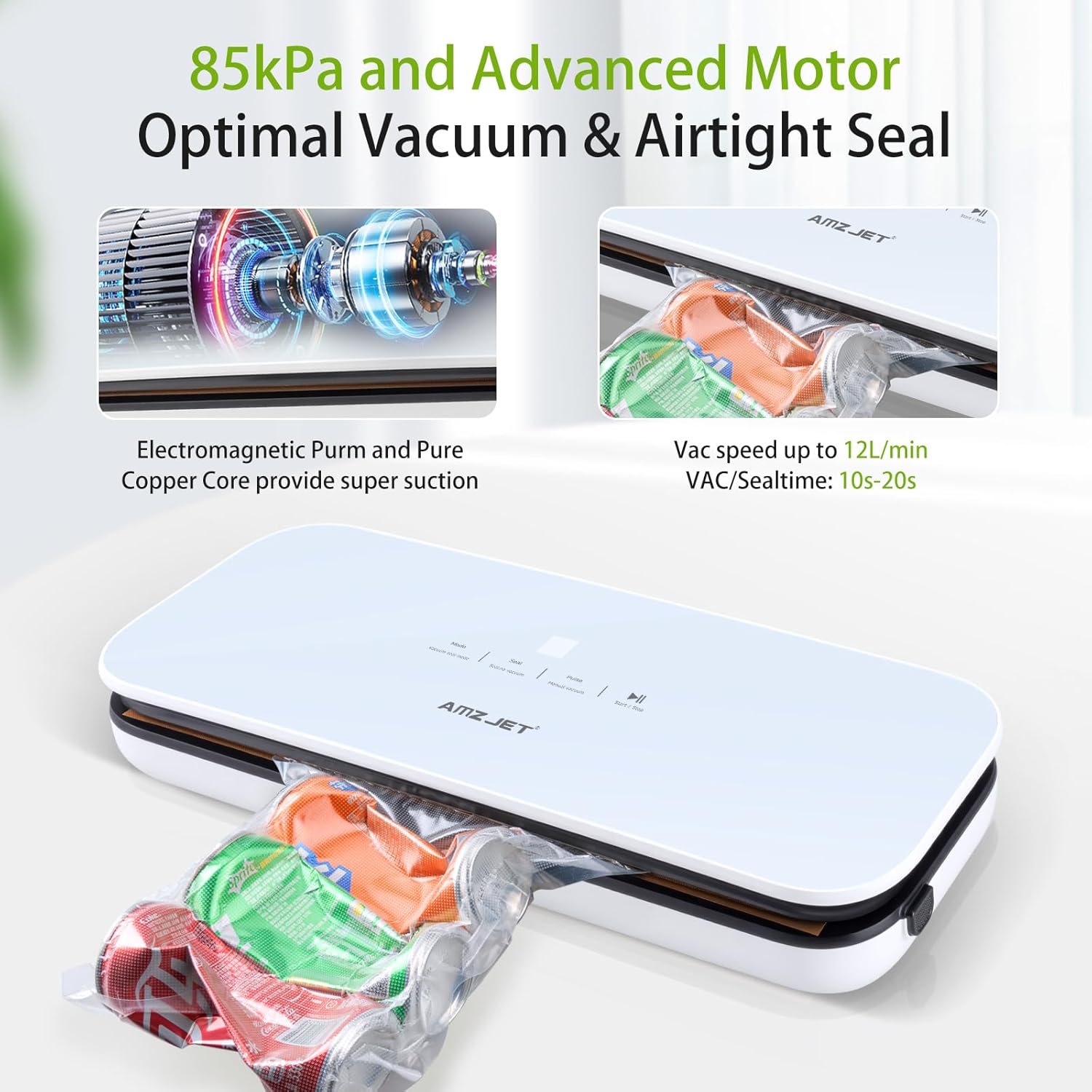 AMZjet Vacuum Food Sealer Model HQ - 58