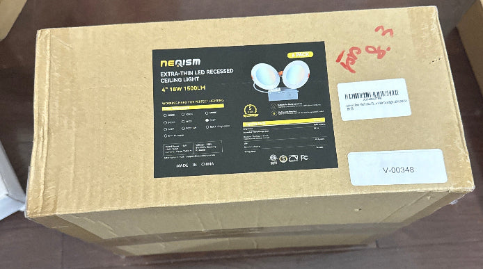 Neoism 6 Lights 4 Inch LED Recessed Lights. These ultra-thin, canless wafer downlights