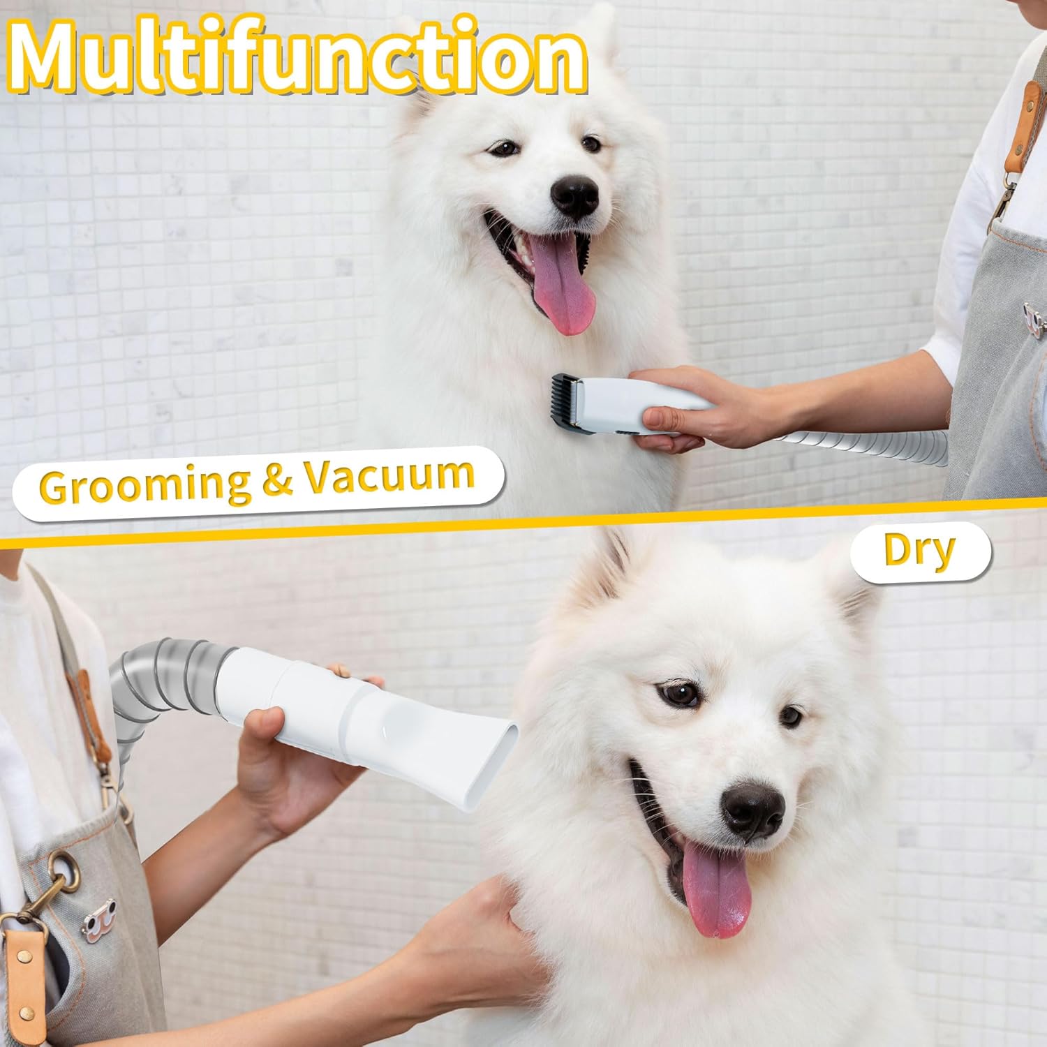 The Lanchez G21 dog grooming vacuum cleaner combines sharp