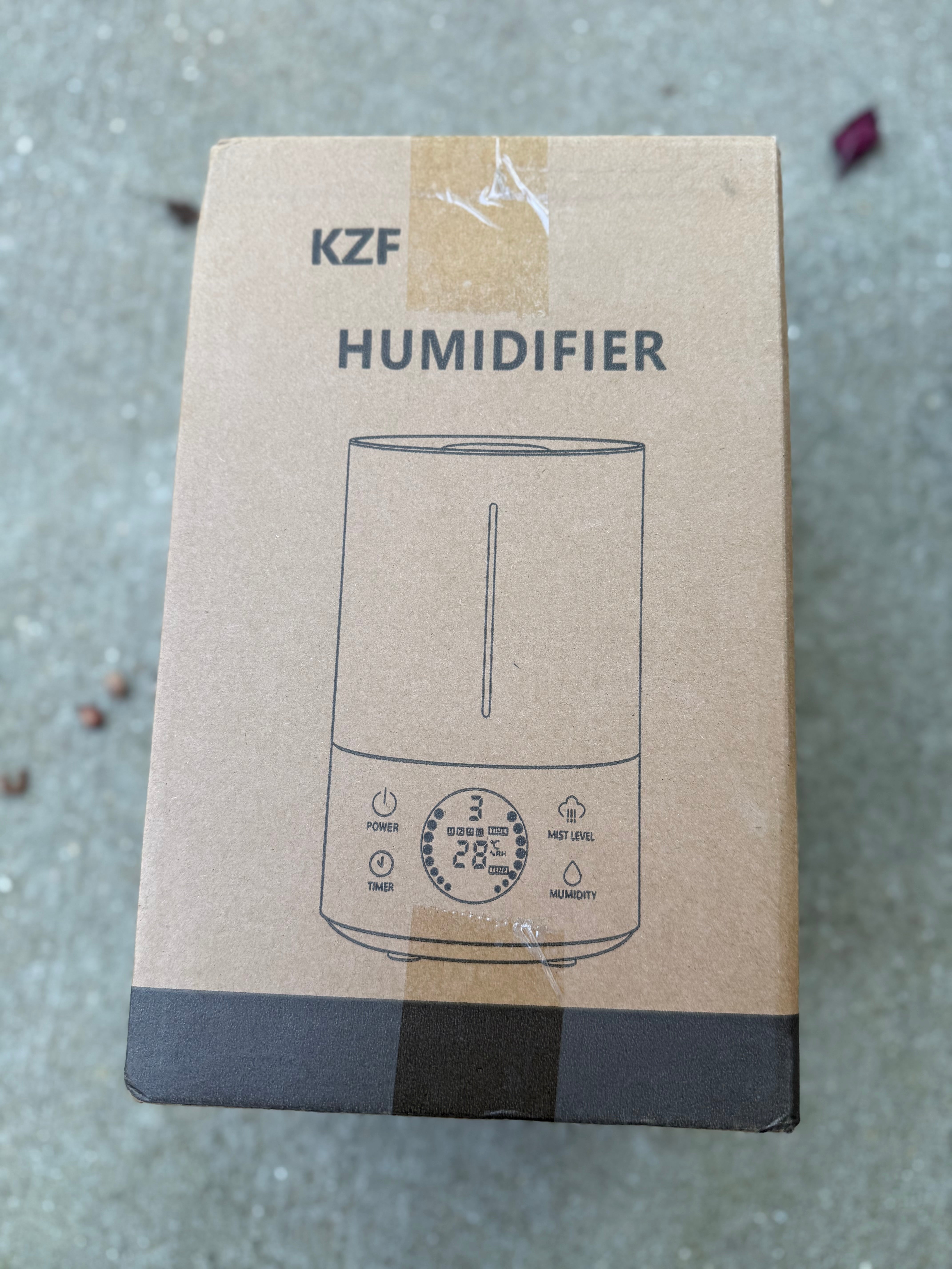 KZF Ultrasonic Humidifier - Deerma Cool Mist Humidifier for Home & Office