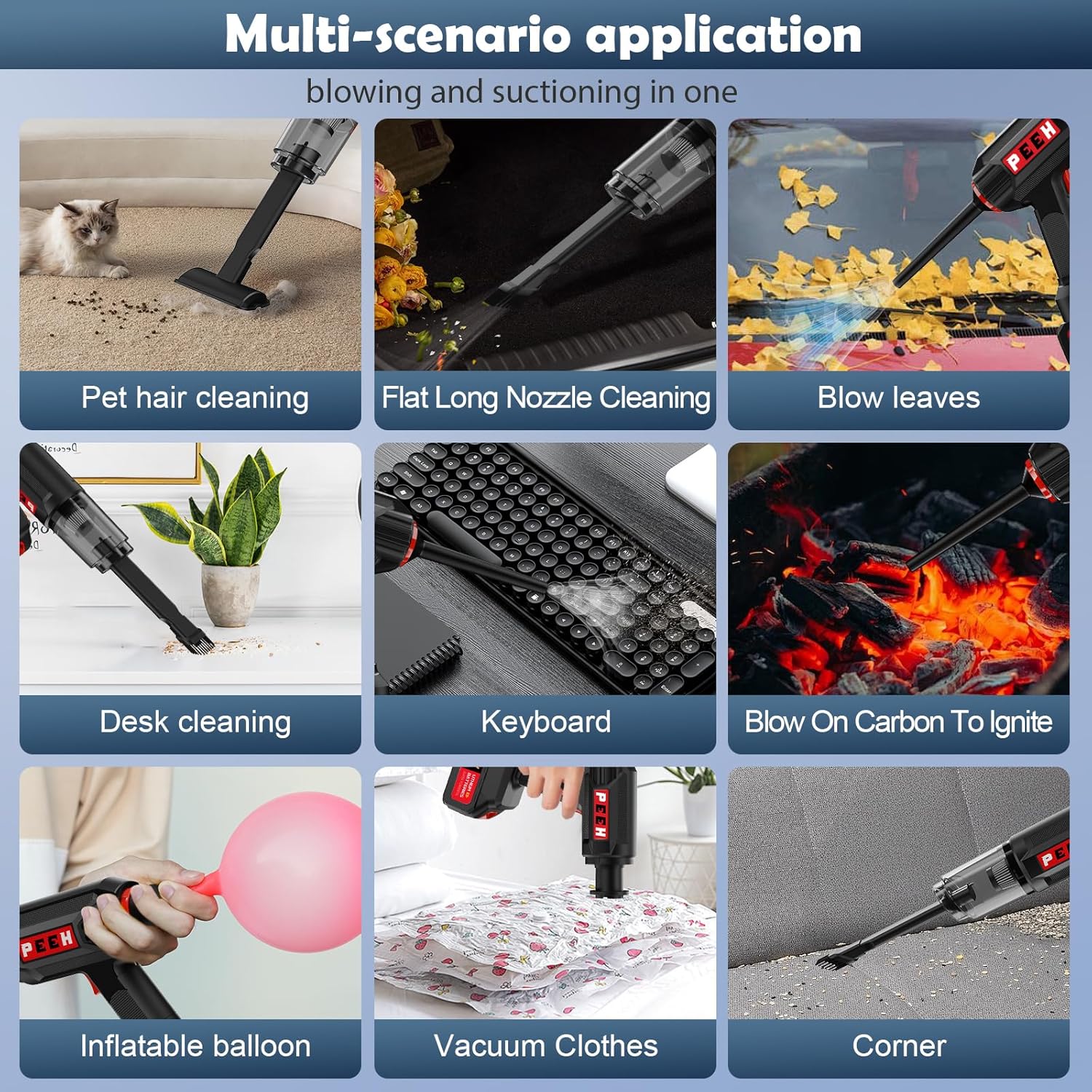 PEEH handheld Vacuum cleaning device