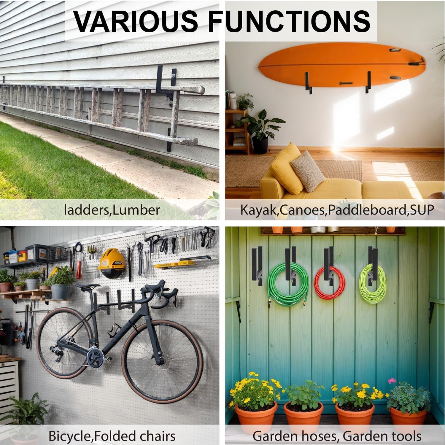 Colorfox trailer ladder rack is crafted from heavy-duty alloy steel