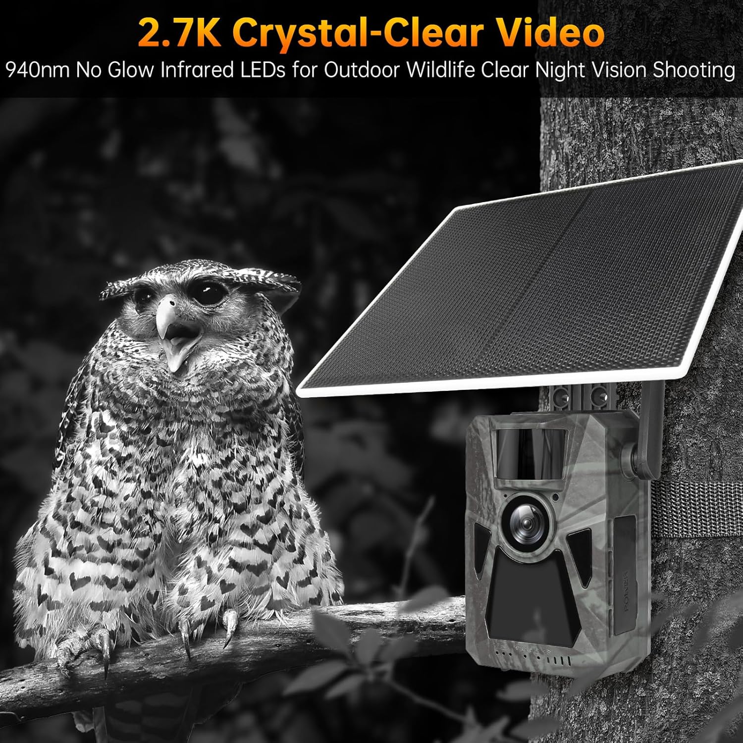 FKPCAM Solar 4G Cellular Trail Camera.