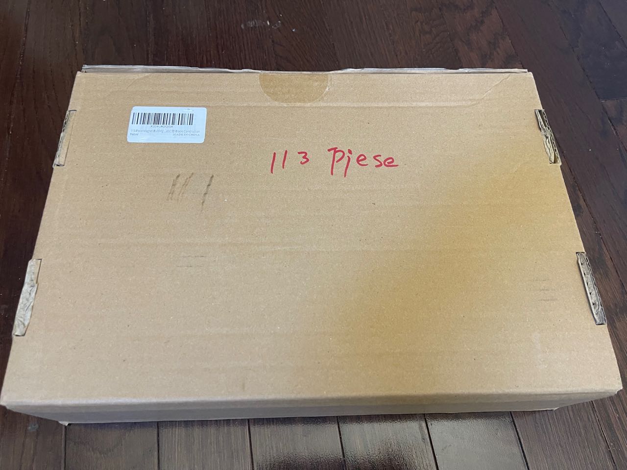 113-Piece Magnet Building Tiles Clear Magnetic 3D Blocks Construction