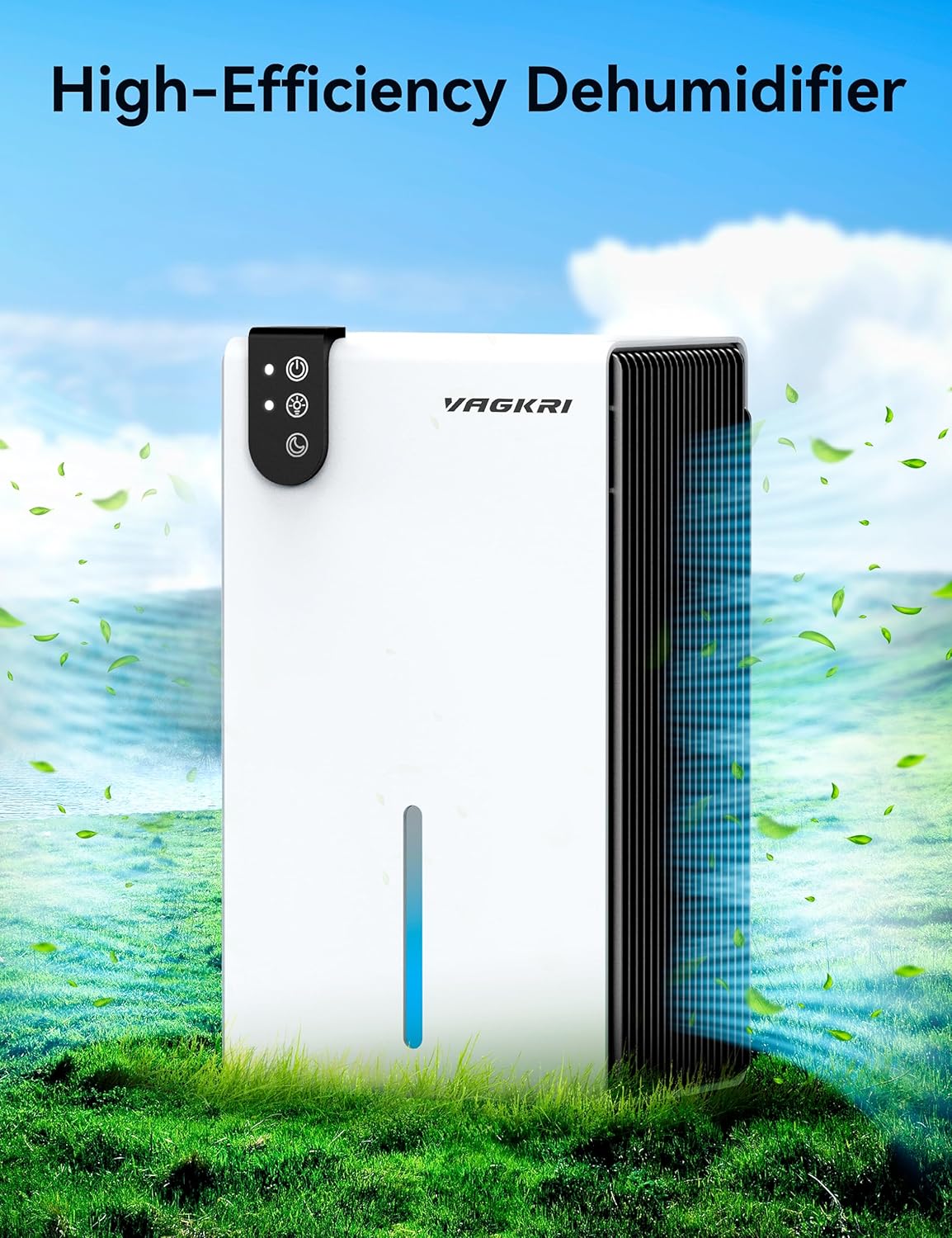 VAGKRI Dehumidifier for room, 85 OZ Water Tank, Dehumidifiers with Auto Shut Off