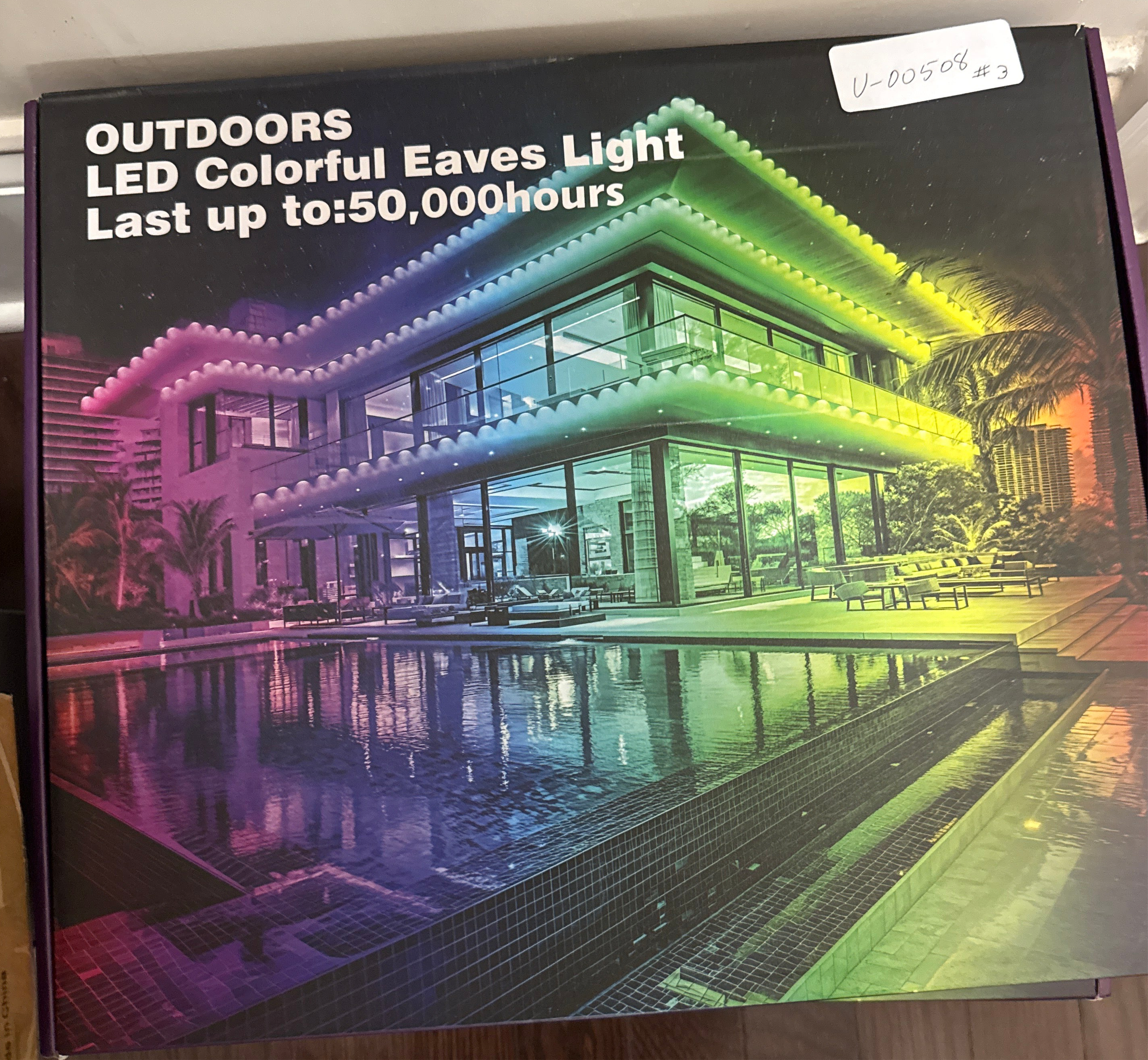 150FT Permanent Outdoor RGB Lights - Waterproof Smart LED Eaves Lights with App/Remote