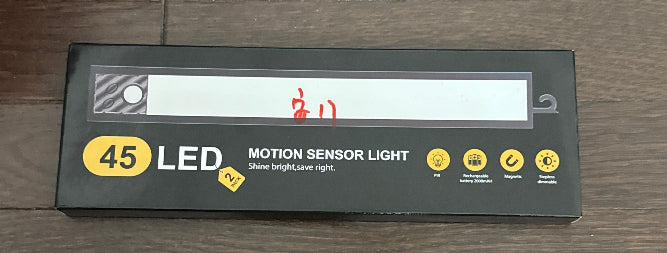 2-pack of 10-inch rechargeable under cabinet lights featuring advanced motion sensors.