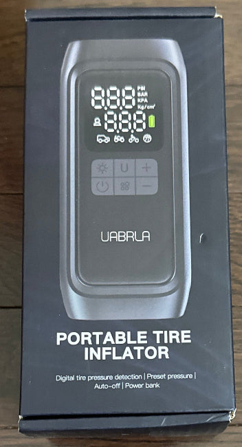 UABRLA Tire Inflator Portable Air Compressor, 20000mAh & 2X Faster Inflation Electric Air Pump for Car Tires, Cordless Auto-Off Bike Tire Pum