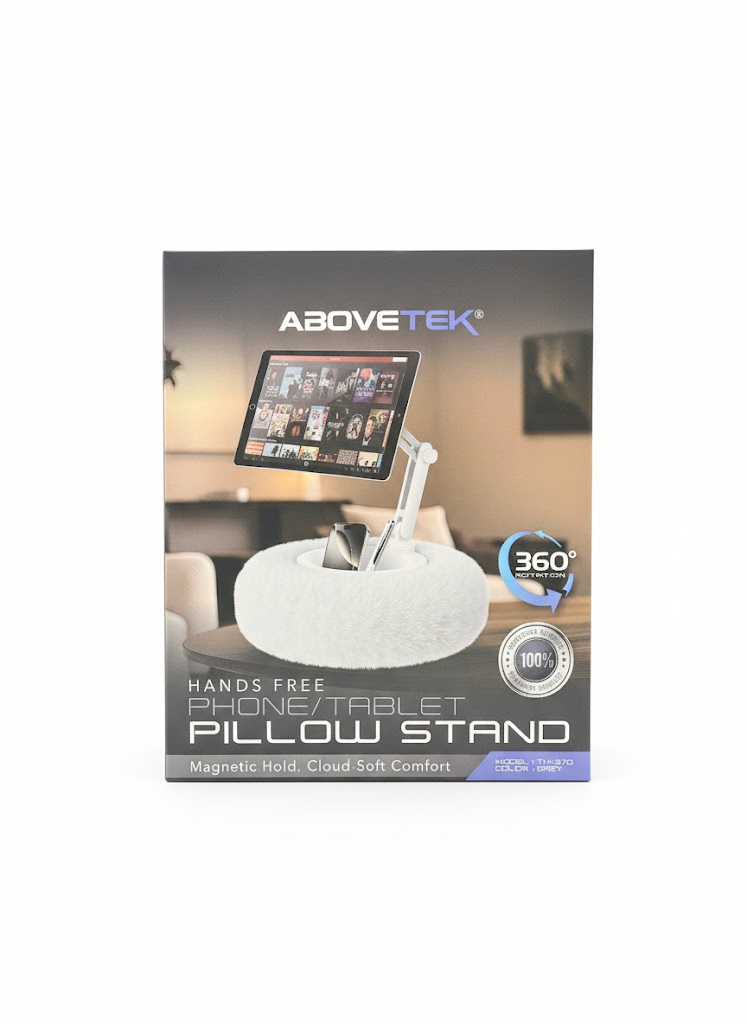 Hands Free Phone Tablet Pillow Stand - Soft Holder for Bed & Couch