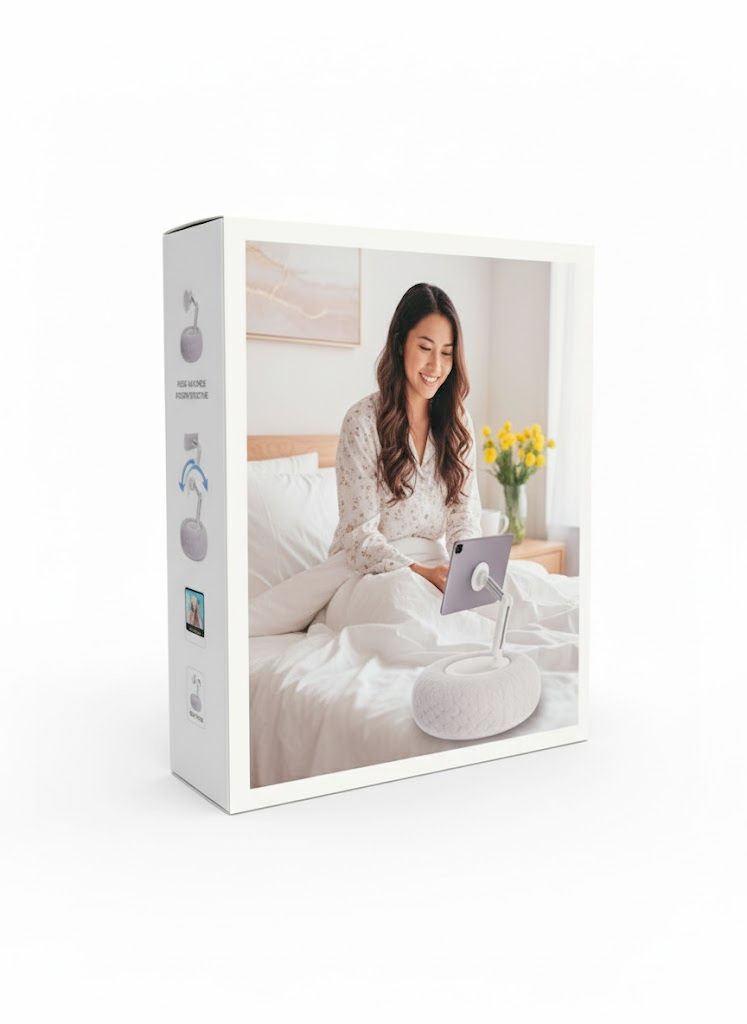 Hands Free Phone Tablet Pillow Stand - Soft Holder for Bed & Couch