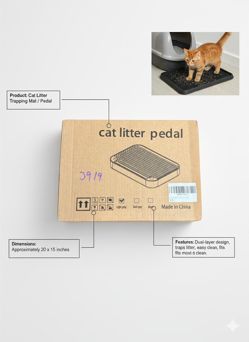 Cat Ramp for Litter Box - Easy Access Steps