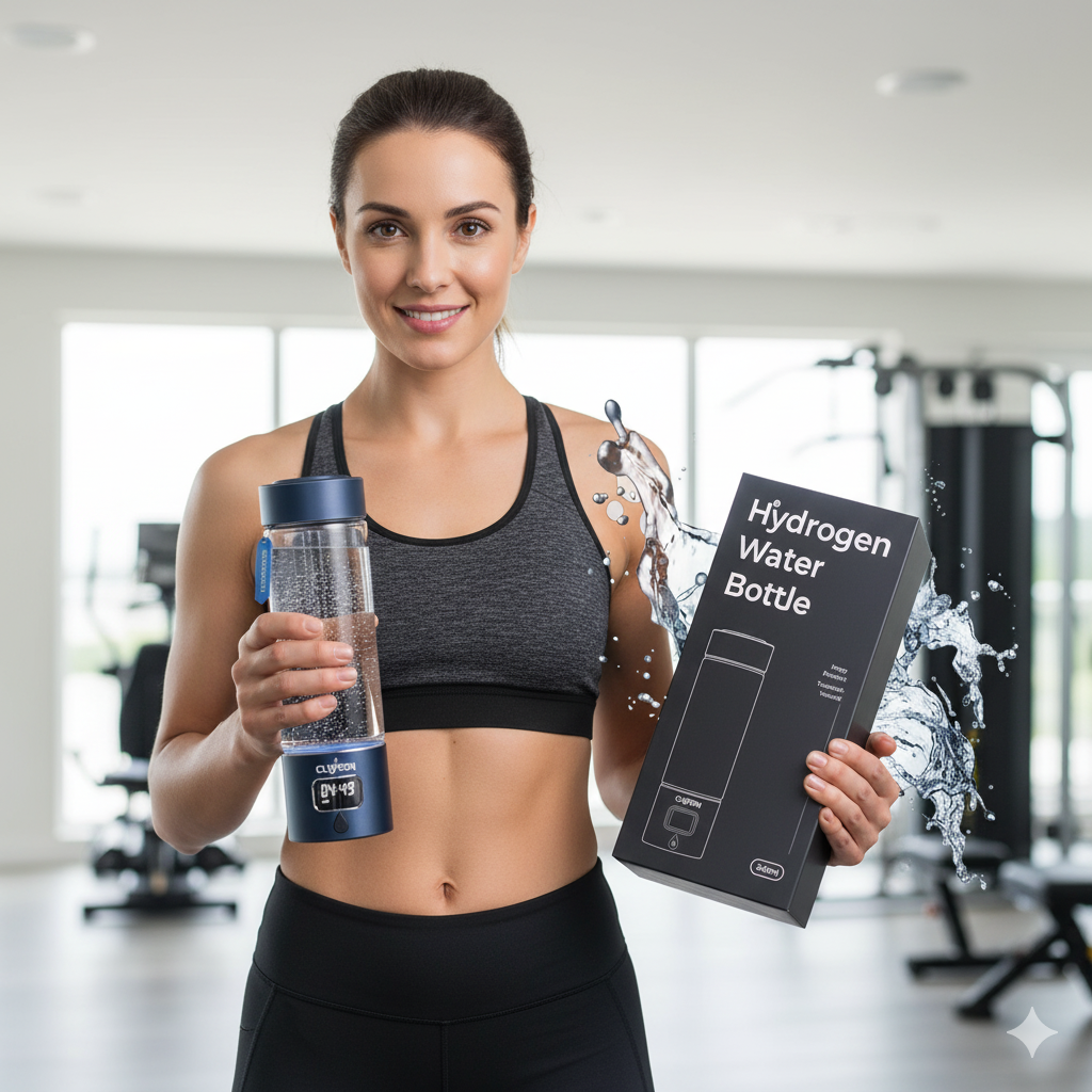 Hydrogen Water Bottle - Advanced Antioxidant Hydration Technology (Light Green)