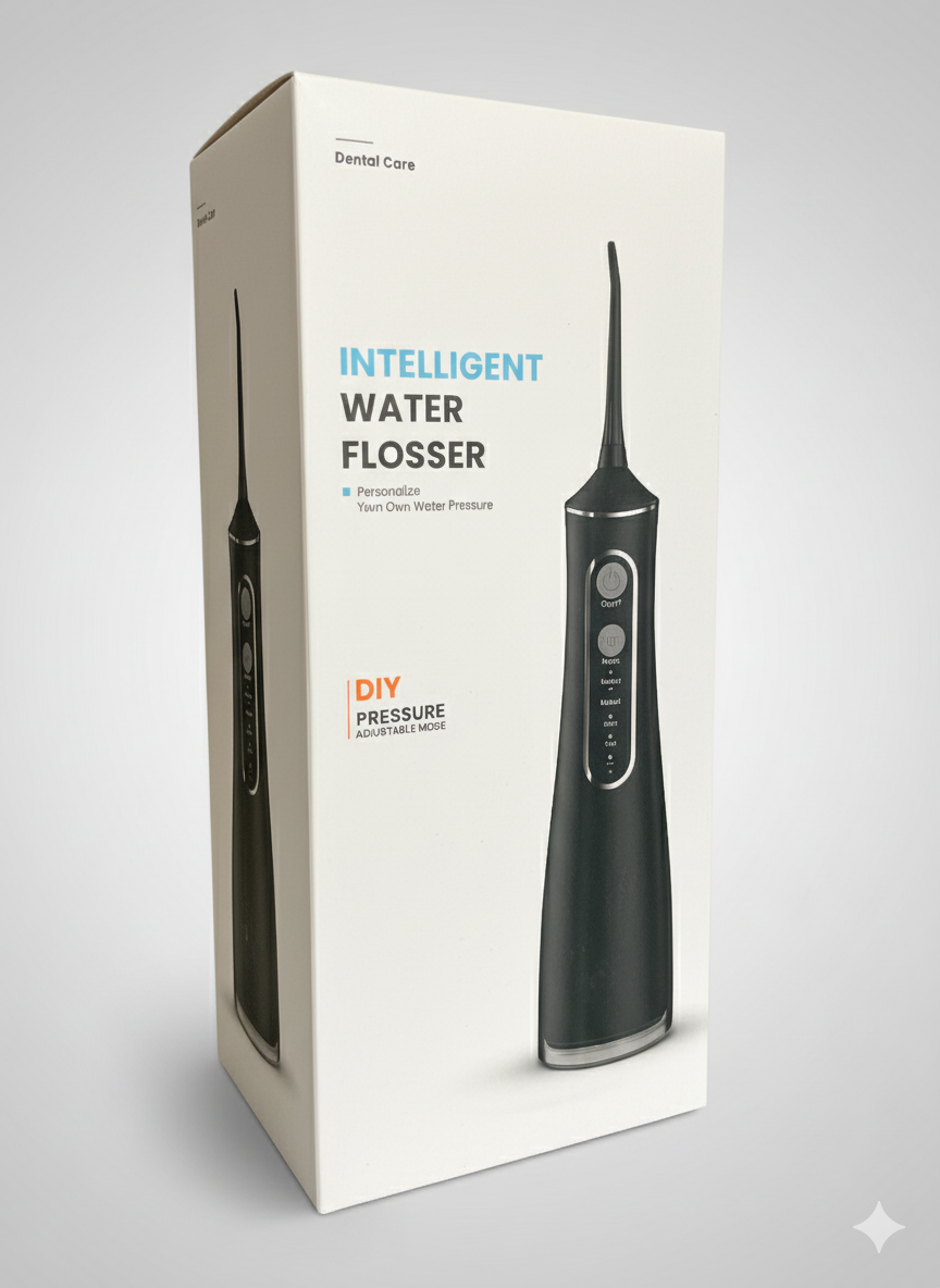 Intelligent Water Flosser – Customizable Pressure and; Sleek Design