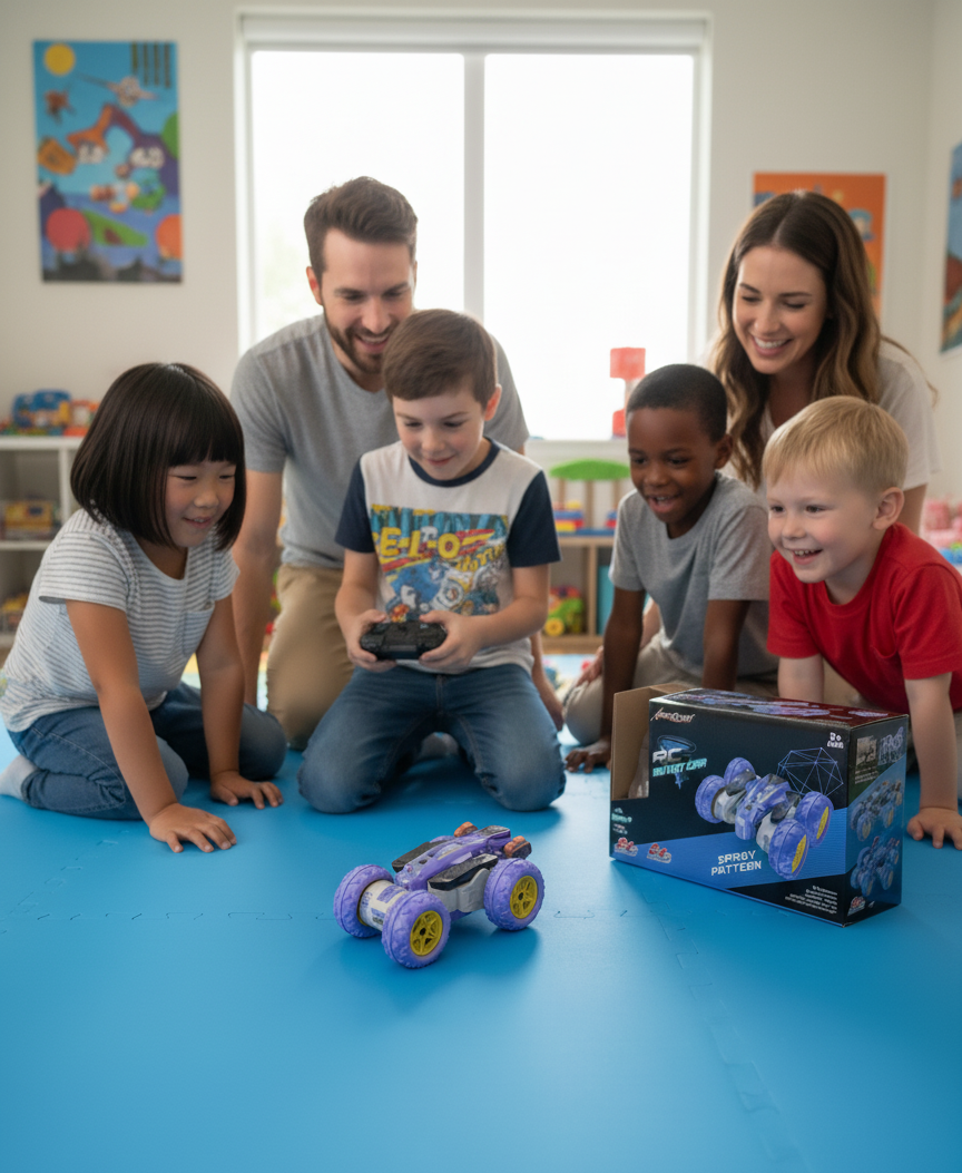 Aeroquest Stunt Car Spray Pattern Edition - Remote Control Toy Carn