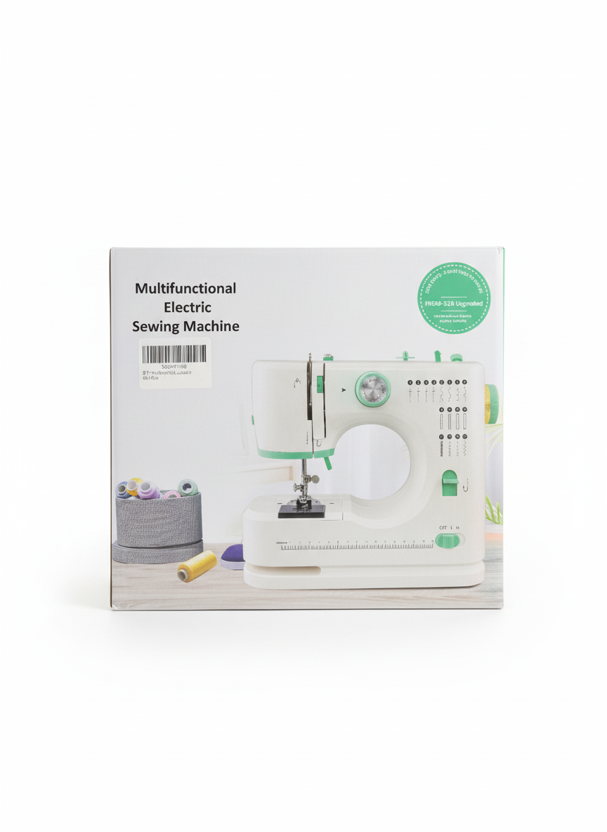Multifunctional Electric Sewing Machine -Twin needles Professional with Multiple Stitches
