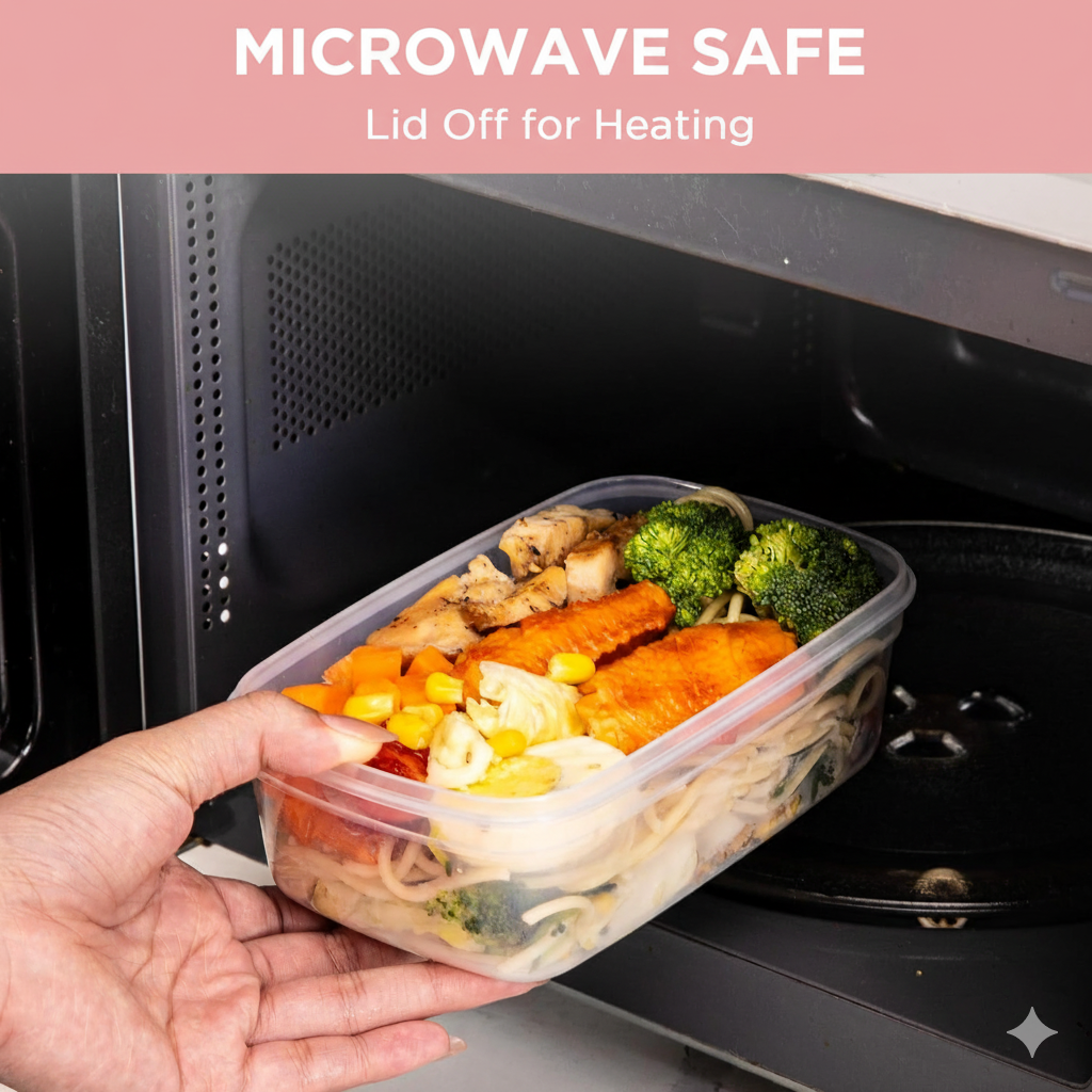 Aspinol Airtight Food Storage Container 850ML Pink - Kitchen Organization