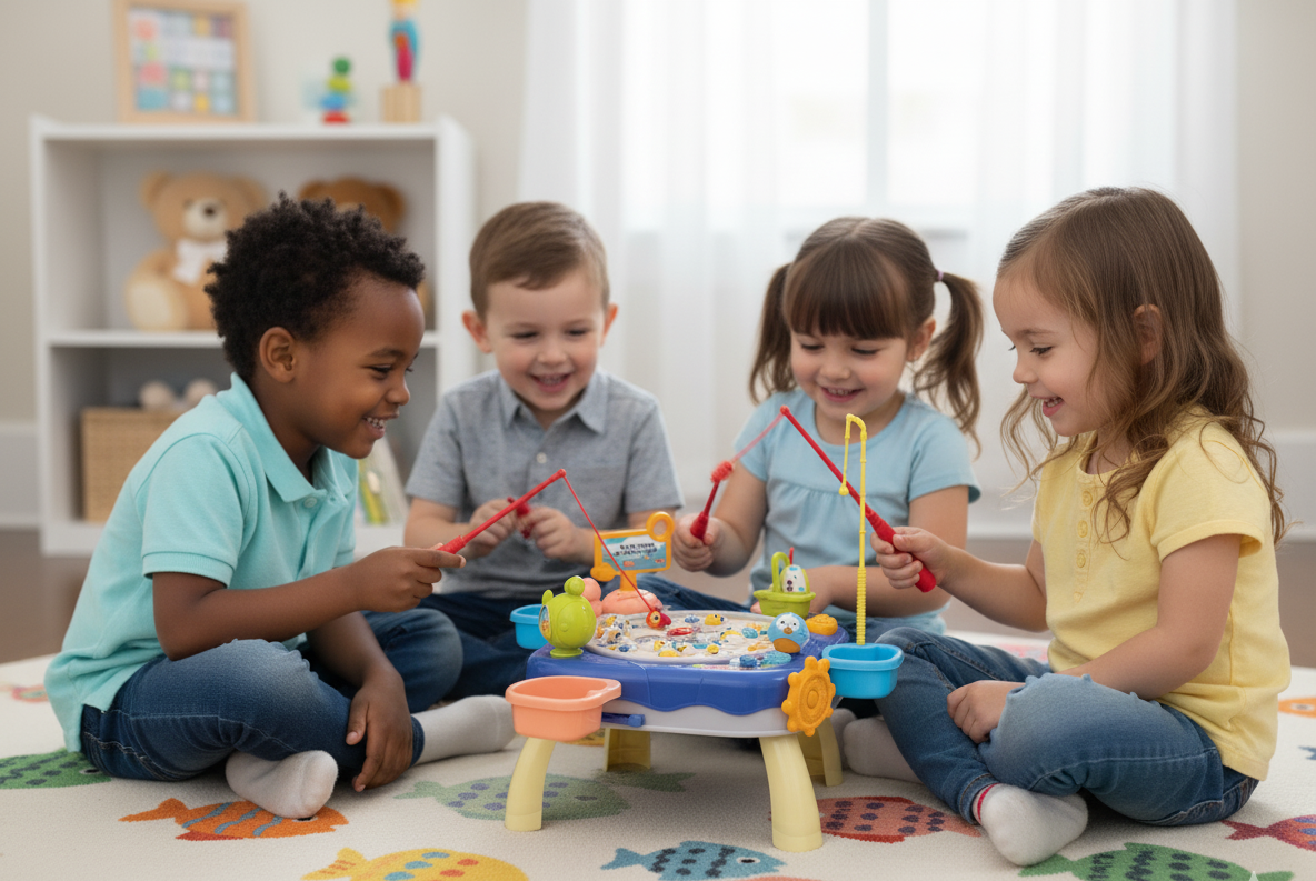 Ocean Fishing Game Table - Interactive Kids Toy & Family Game