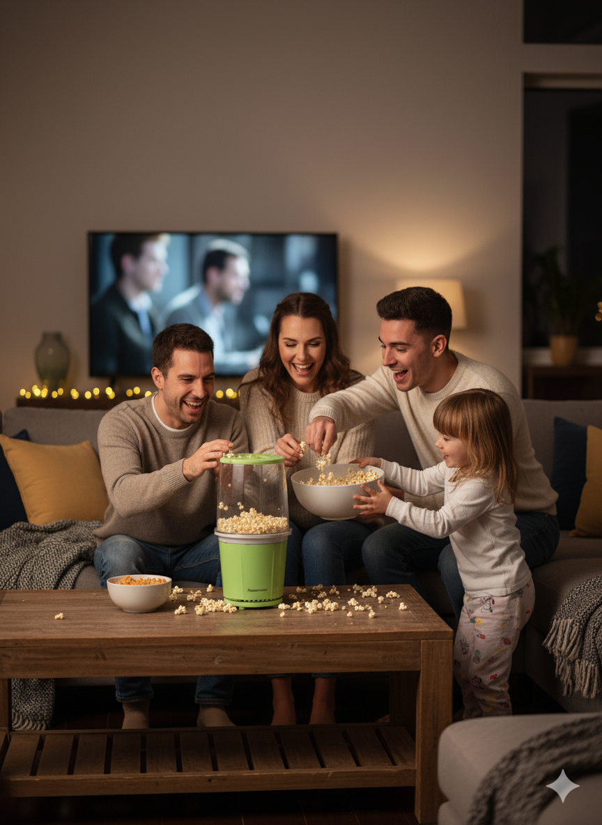 Popcorn Hot Air Machine - Healthy Oil-Free Popcorn Maker