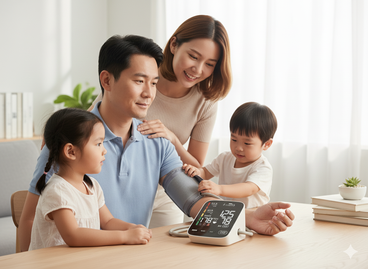 Auaoto Upper Arm Blood Pressure Monitor BP-101H - Digital Home Health Monitor