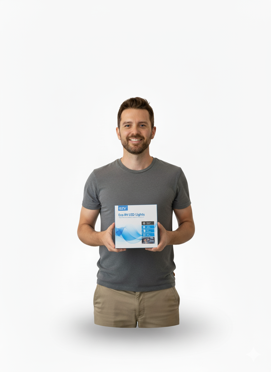 GZV Eco RV LED Ceiling Light 4100K - Energy Efficient 12V RV Lighting