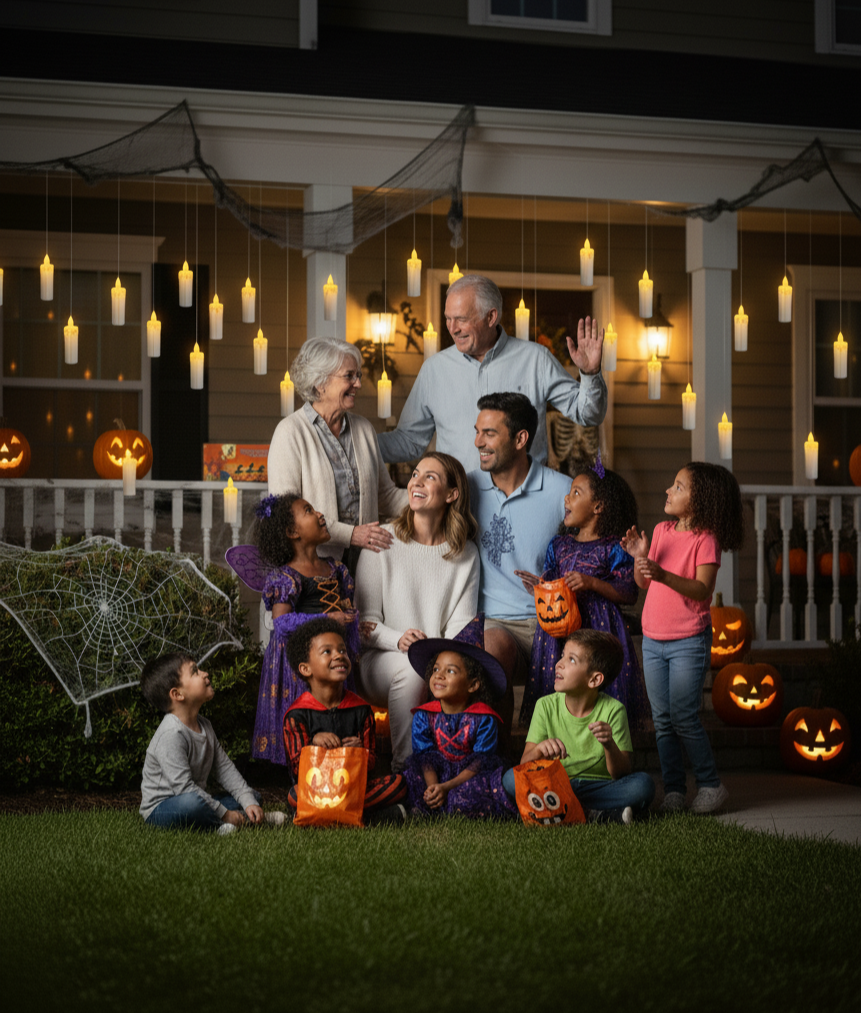 Kinsequil Magic Hanging Candles - Halloween Edition | Spooky Decor